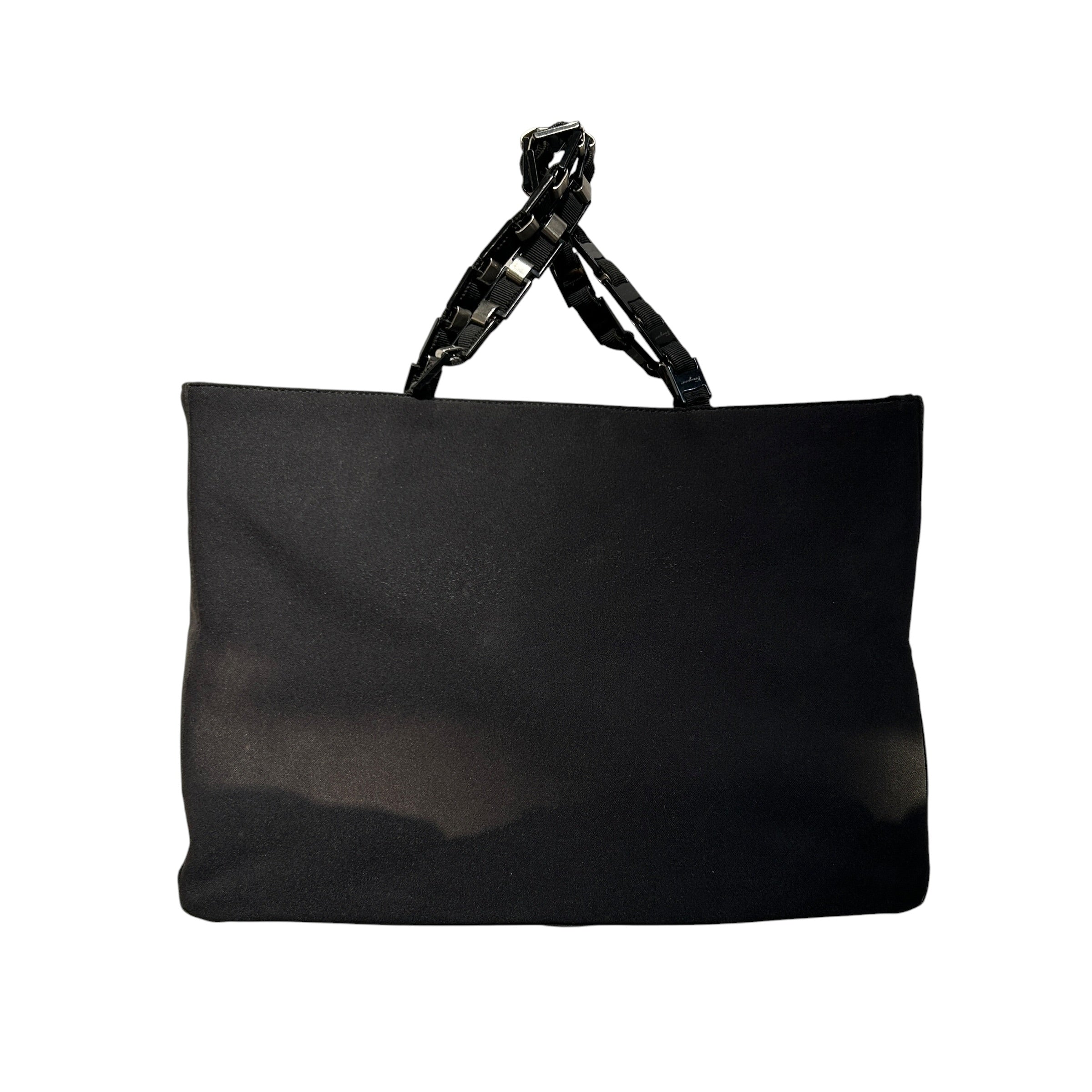 Salvatore Ferragamo/Tote Bag/BLK/Interlocking Metal Handles view 2