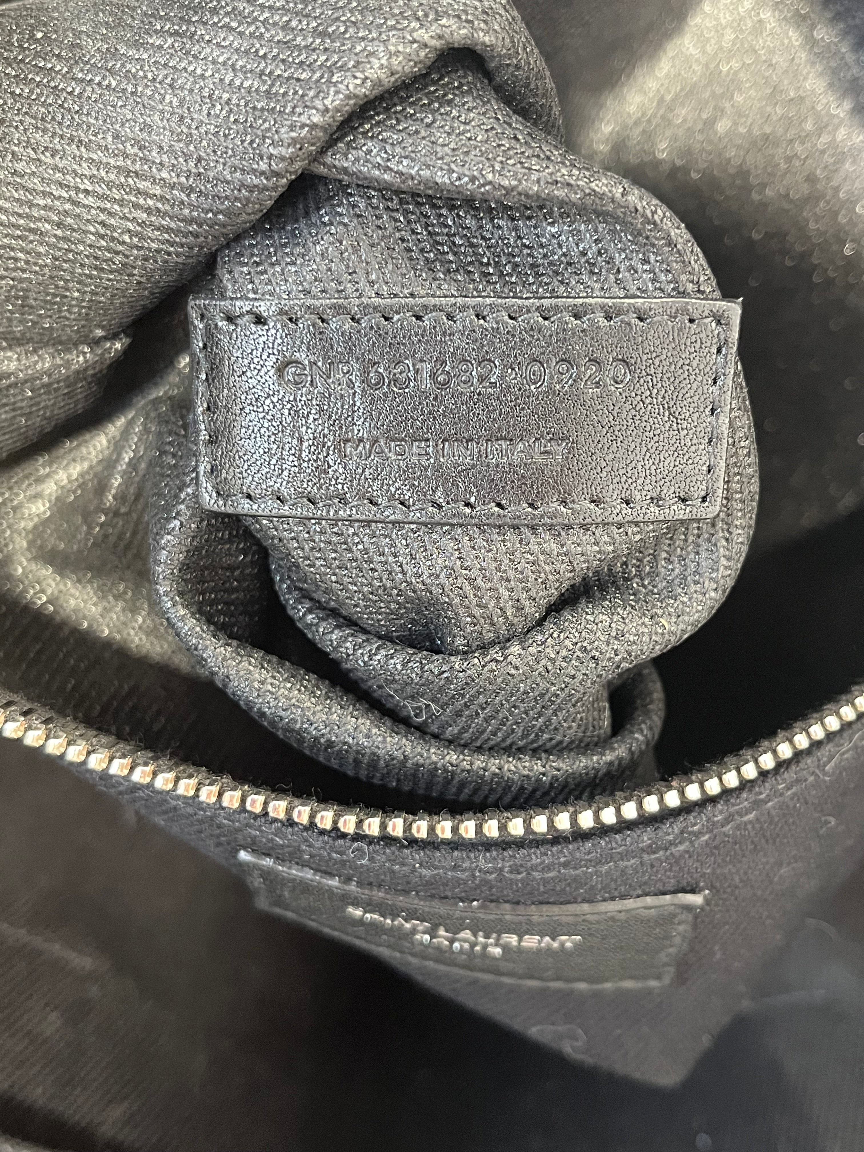 SAINT LAURENT/Tote Bag/Graphic/Cotton/BLK/Canvas Rive Gauche view 8