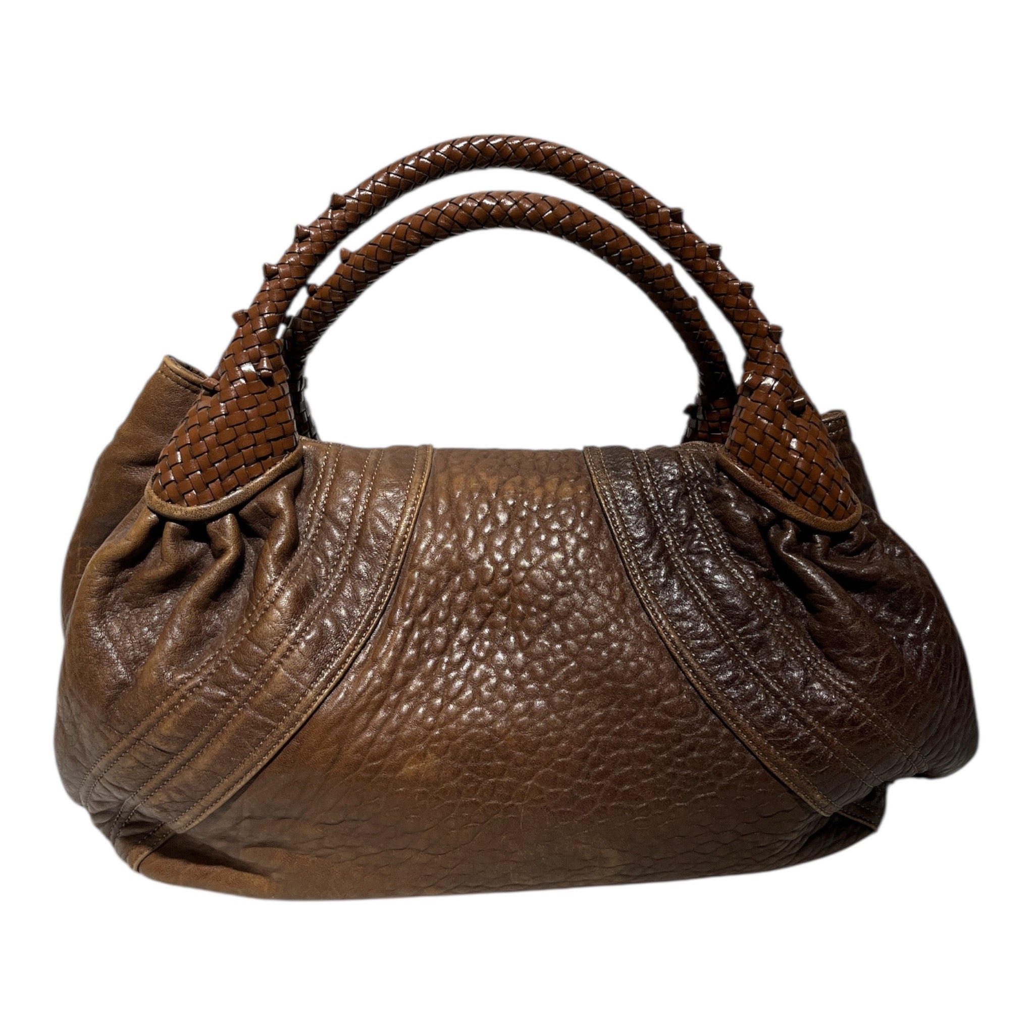 FENDI/Hand Bag/Leather/BRW/WOVEN SPY view 2