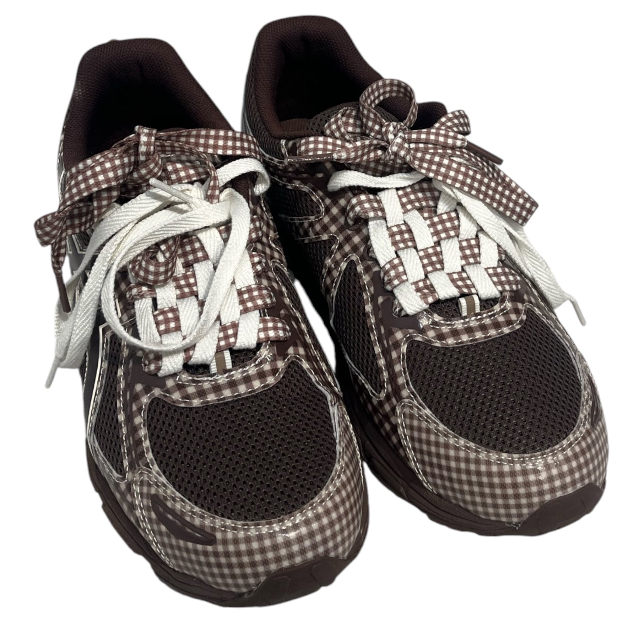ASICS/Story mfg./Low-Sneakers/US 10/Plaid/BRW/BROWN PLAID LACES SNEAKERS view 1