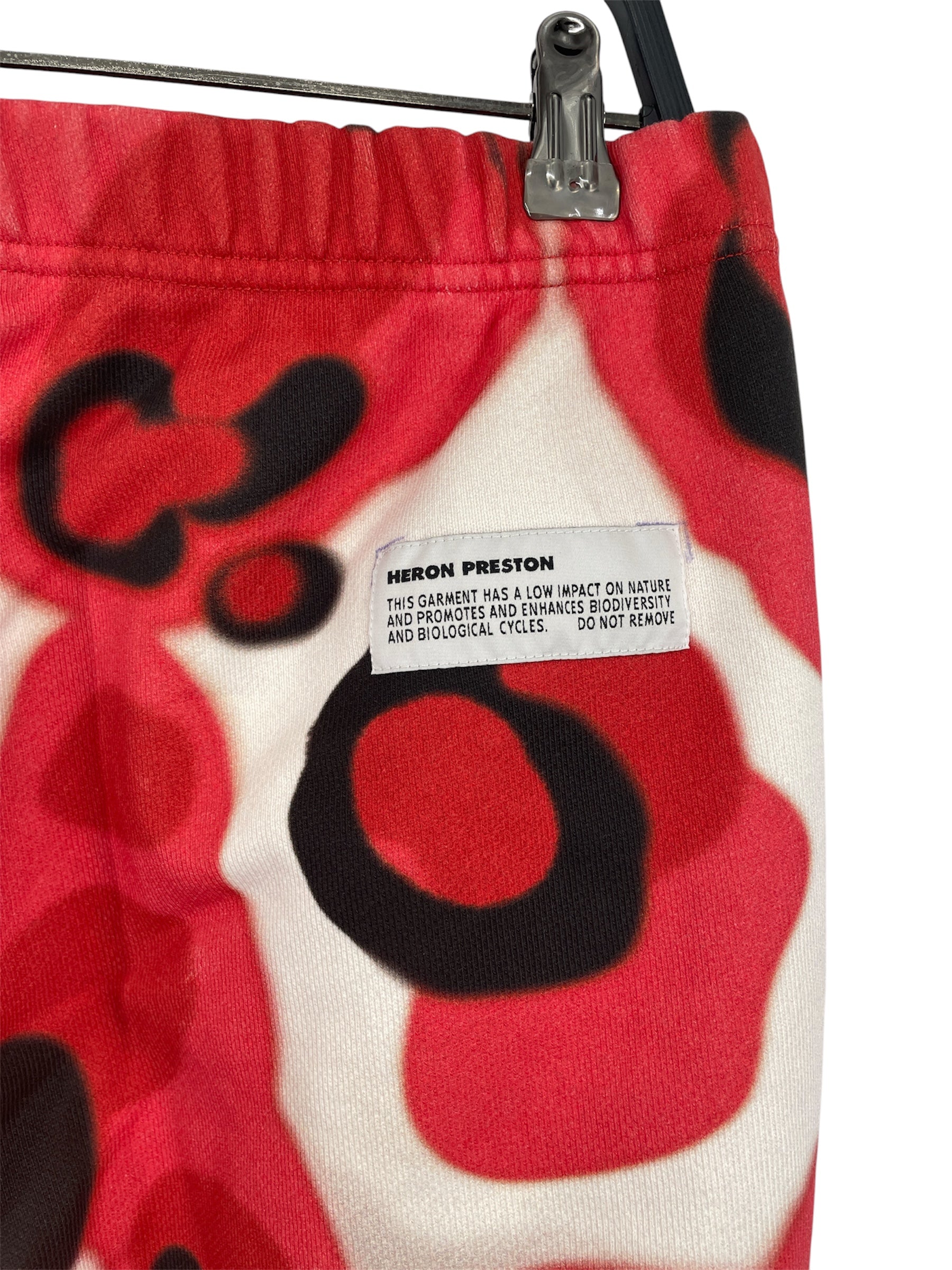 HERON PRESTON/Pants/L/Cotton/RED/All Over Print/RED,WHT,BLK ABSTRACT PRINT view 4