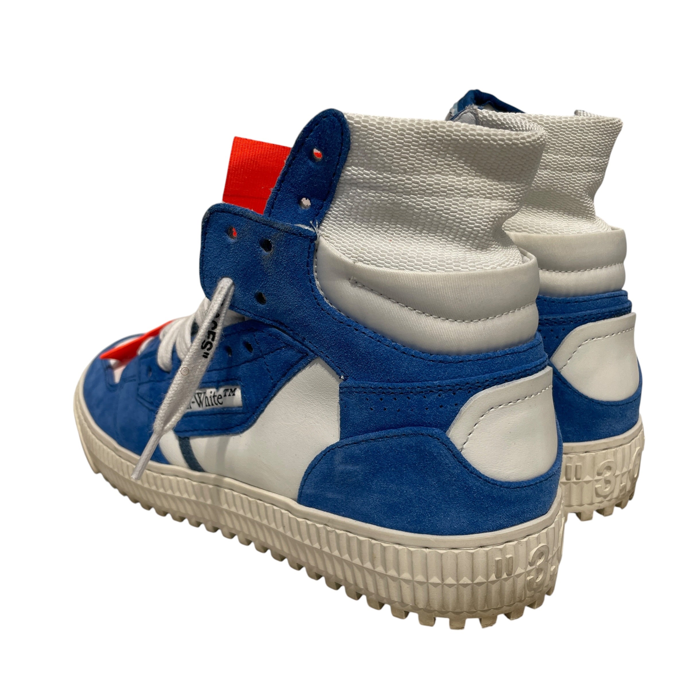 OFF-WHITE/Hi-Sneakers/EU 38/Suede/BLU/3.0 offcourt view 2