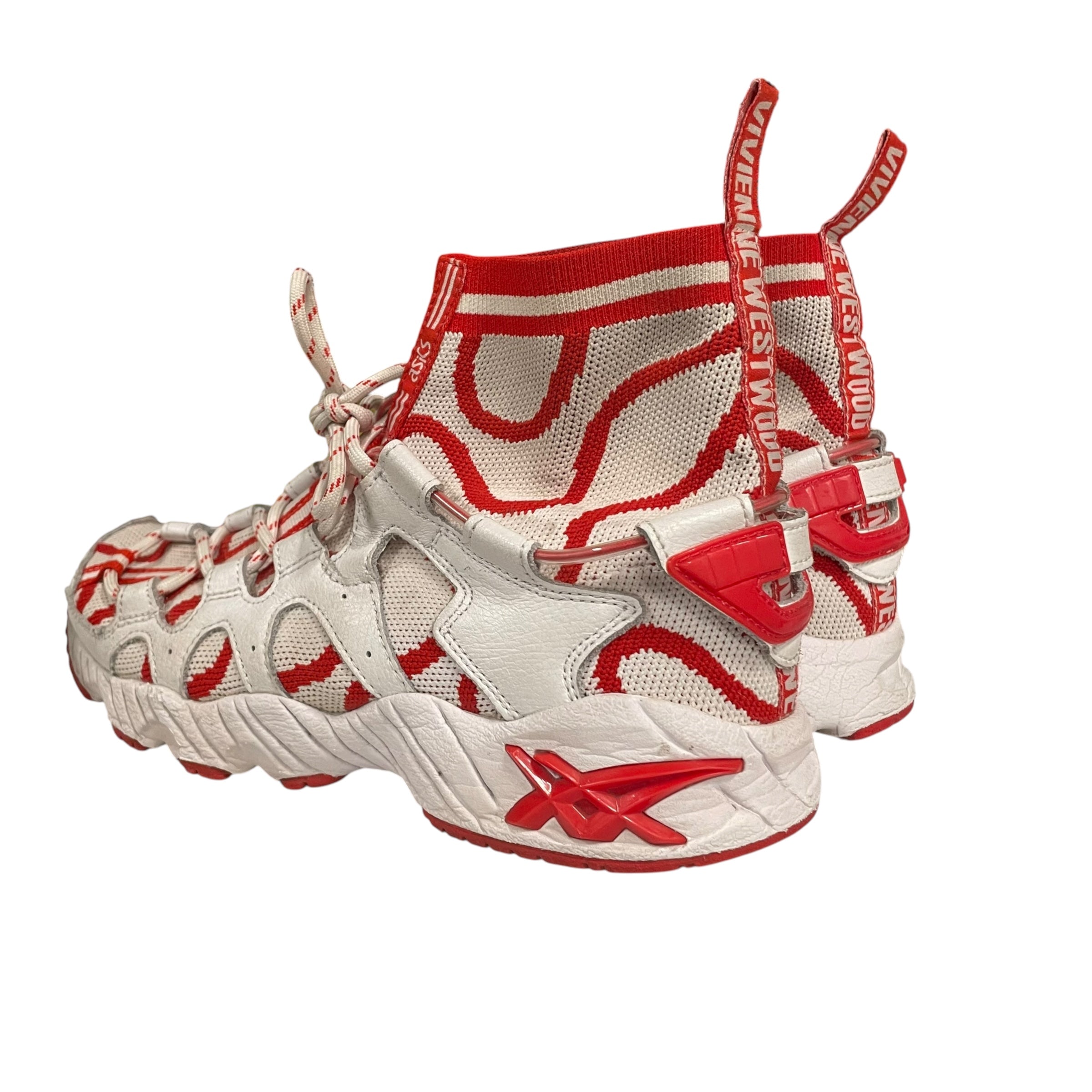 Vivienne Westwood/ASICS/Hi-Sneakers/US 7/Leather/WHT/SOCK HIGH TOP view 2