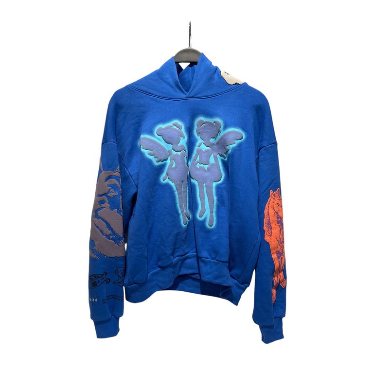 DRAKE/Hoodie/S/Graphic/Cotton/BLU/