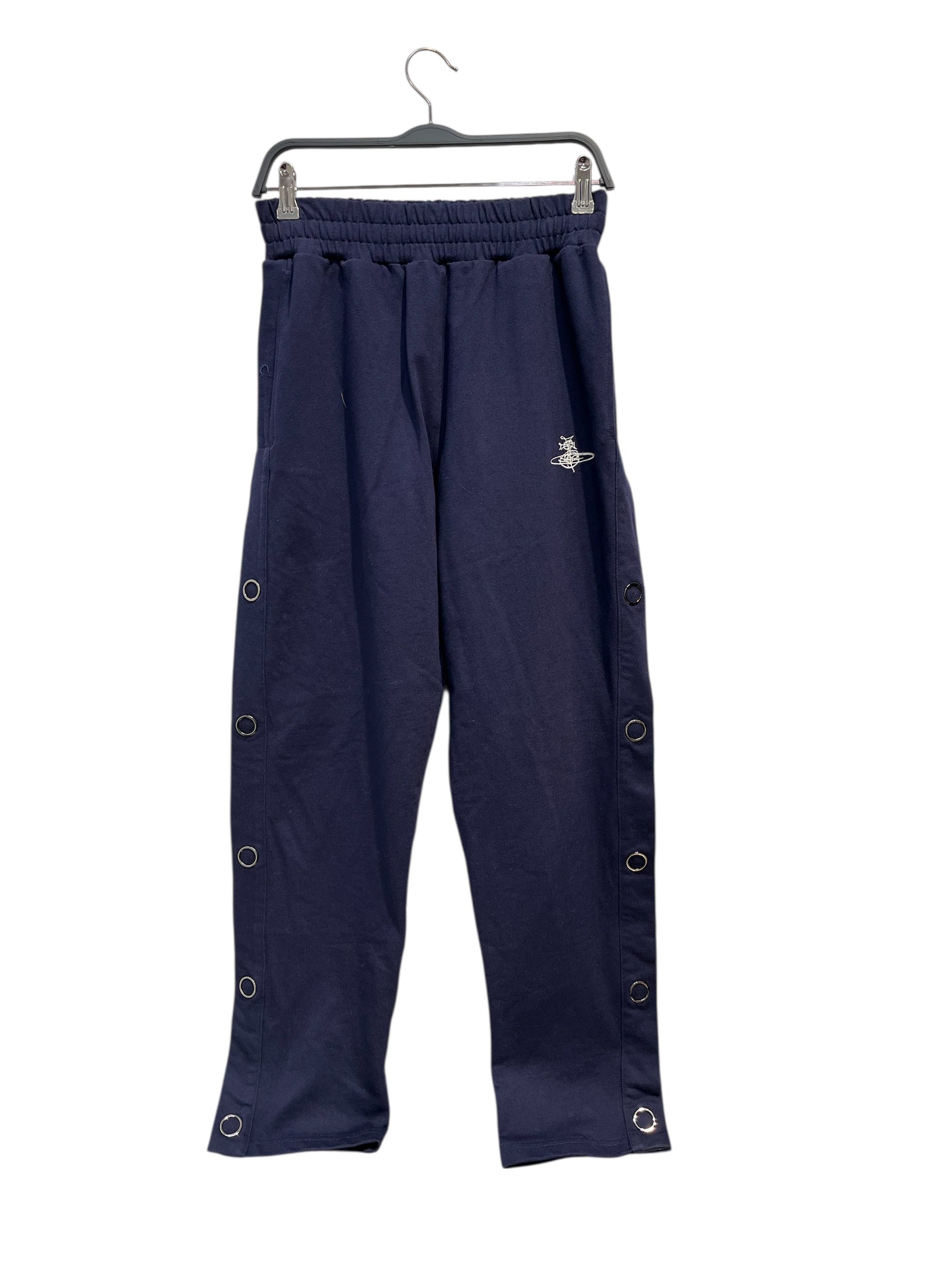 Vivienne Westwood/Straight Pants/XS/Cotton/NVY/Joggers/SNAP OFF SIDE TROUSERS view 1