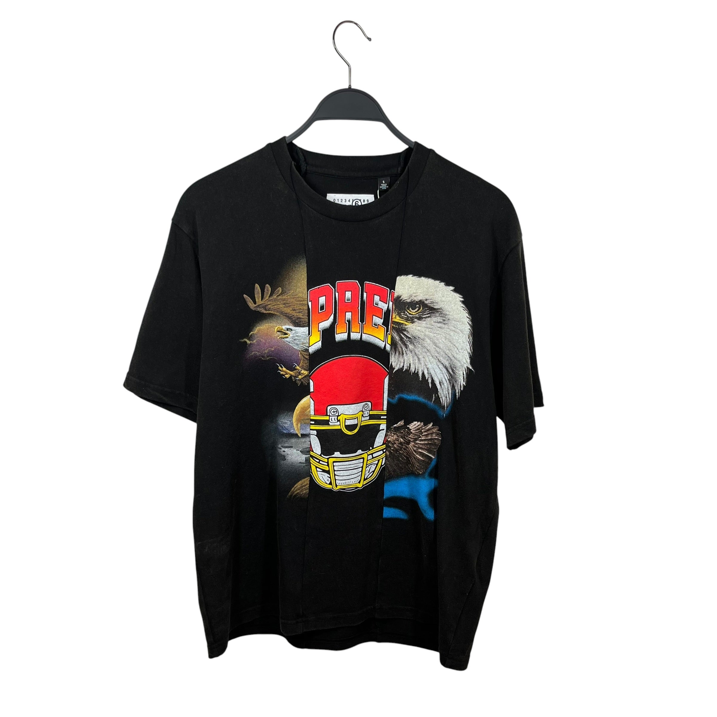 Supreme/MM6/T-Shirt/S/Cotton/BLK/RECONSTRUCTED T-SHIRT view 1