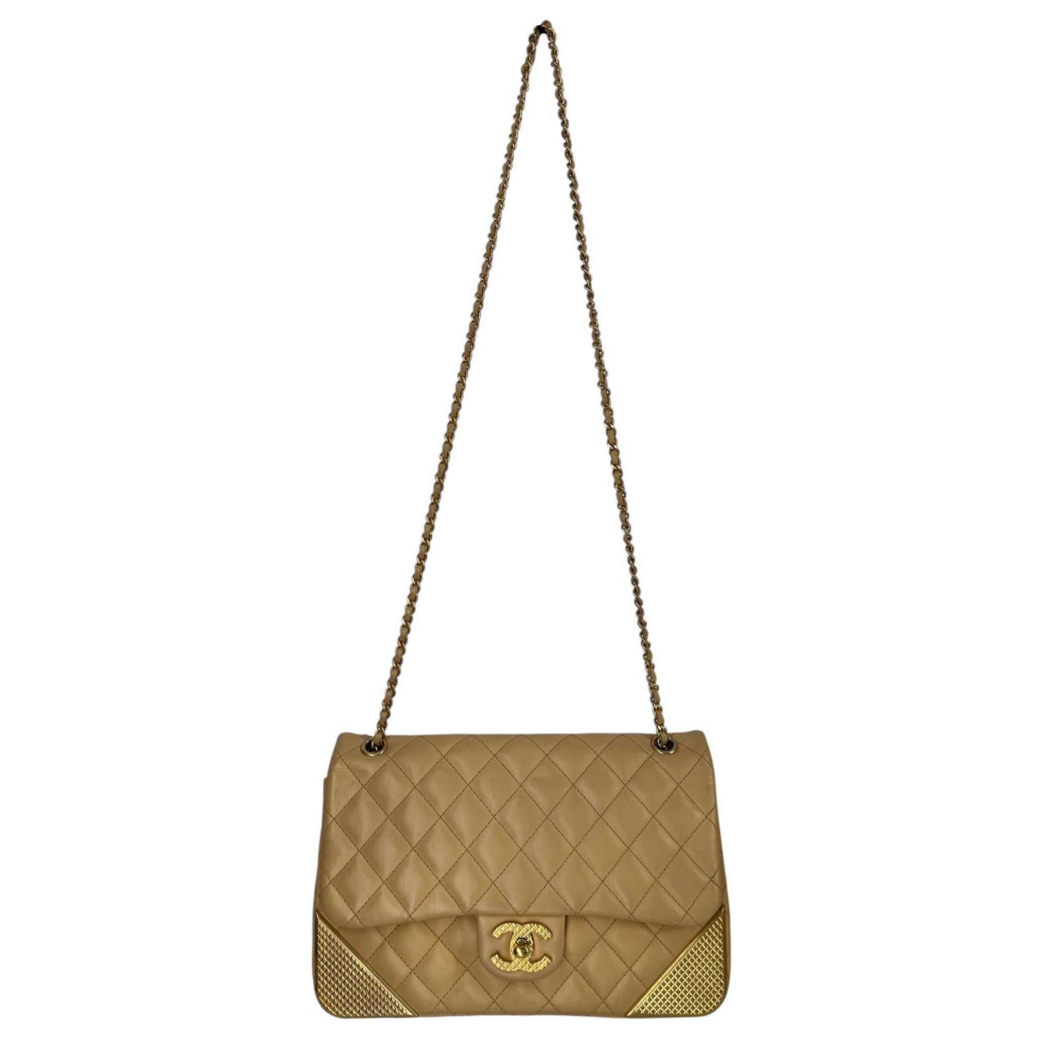 CHANEL/Cross Body Bag/Leather/BEG/24279527 METAL CORNERS view 1