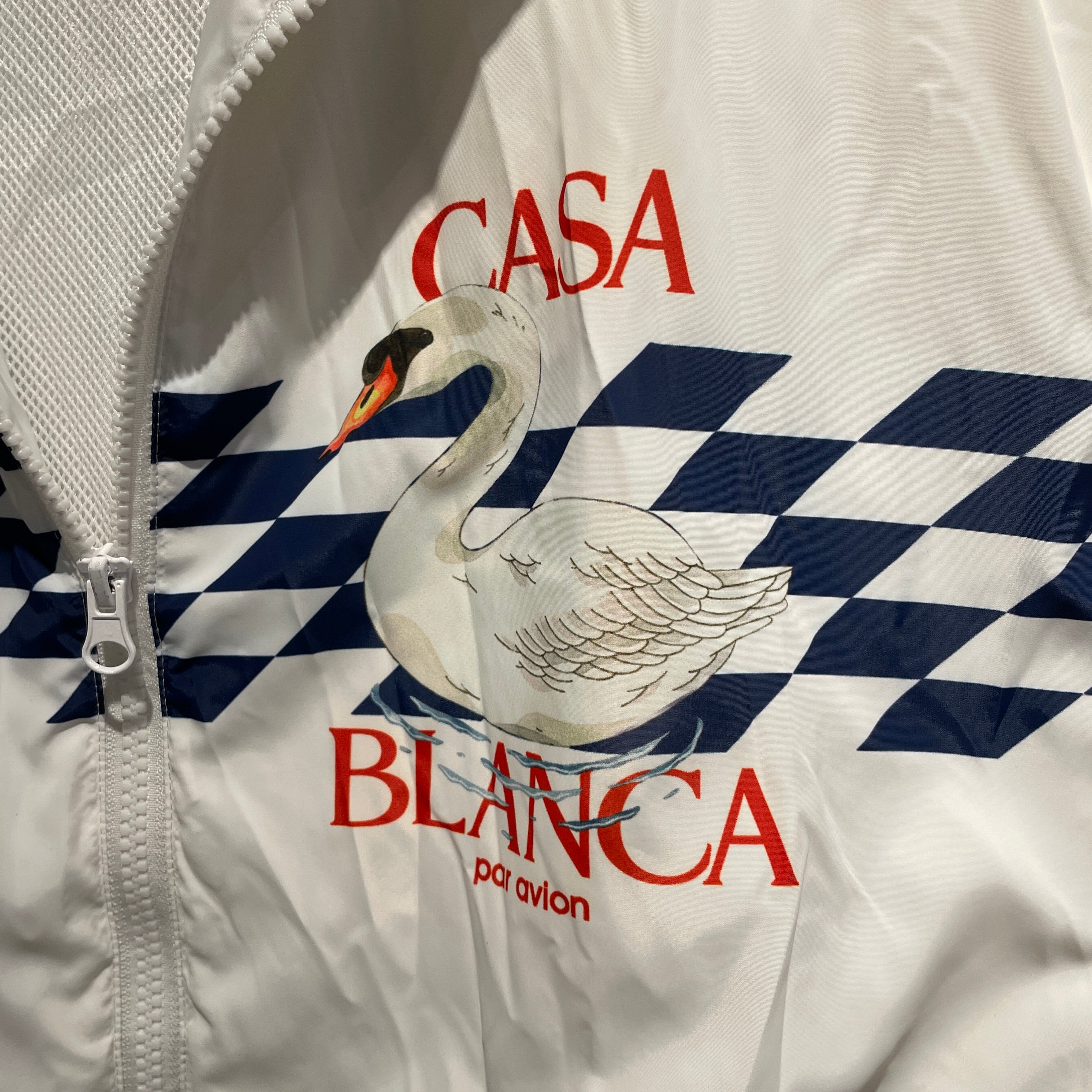 CASABLANCA/Jacket/XL/Nylon/WHT/All Over Print/SWAN view 4