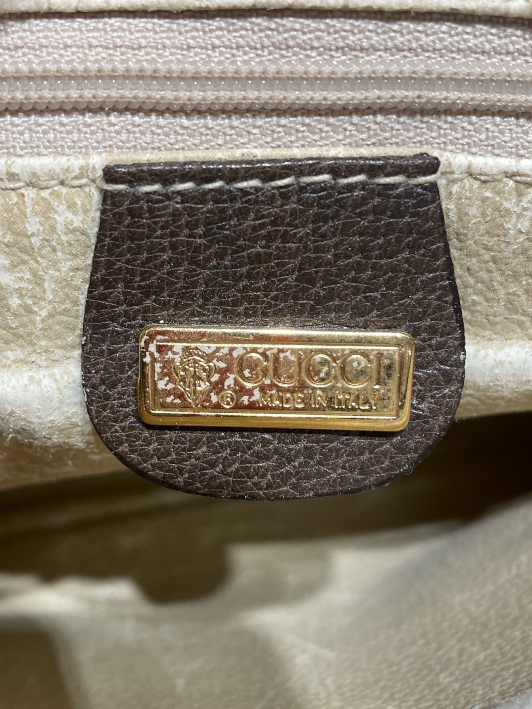 GUCCI/Cross Body Bag/Monogram/KHK/Supreme Ophidia Rectangle view 5
