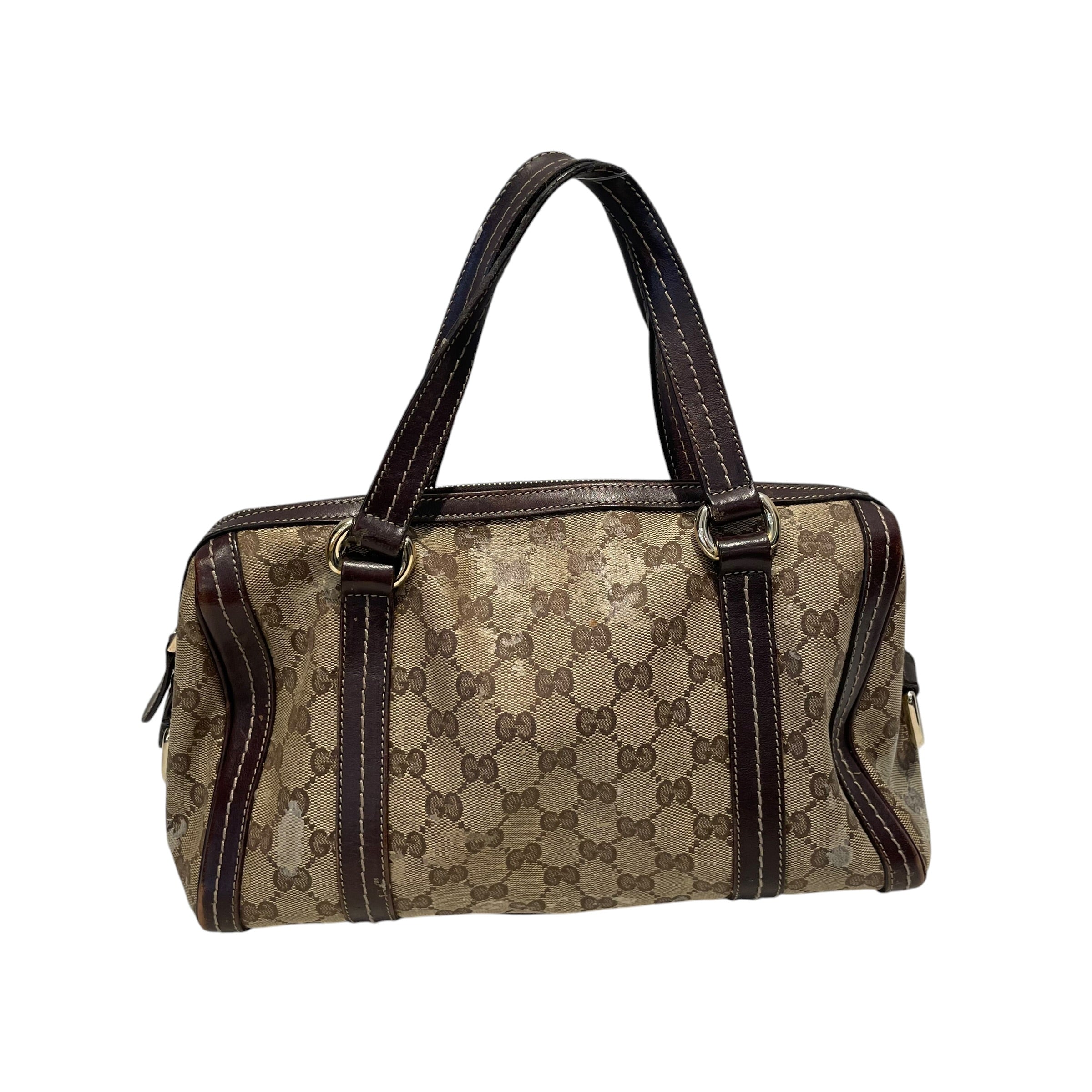 GUCCI/Hand Bag/Monogram/Leather/BEG/CRYSTAL DUCHESAA BOSTON view 4