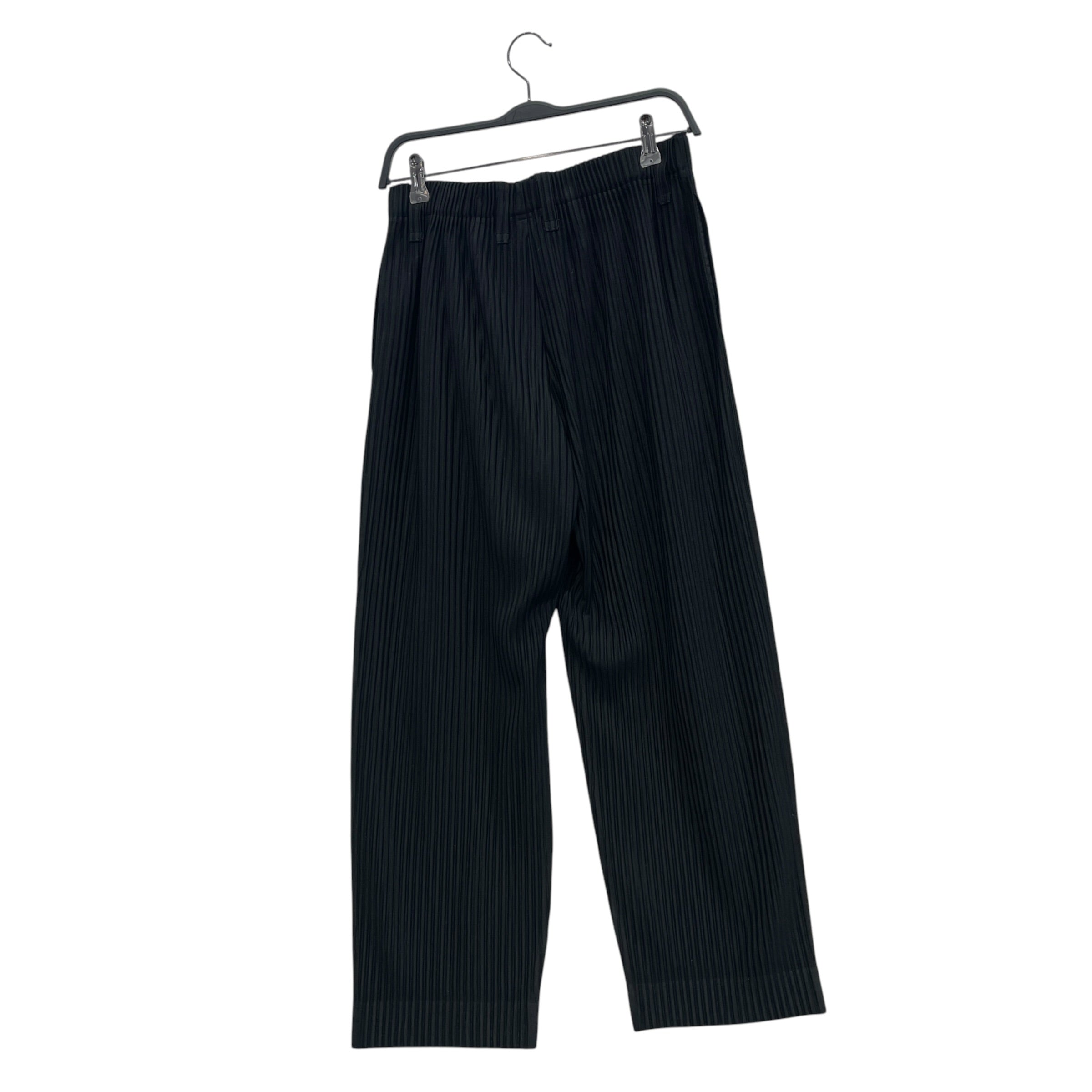 HOMME PLISSE ISSEY MIYAKE/Straight Pants/1/Polyester/BLK/PLEATED BLK view 2