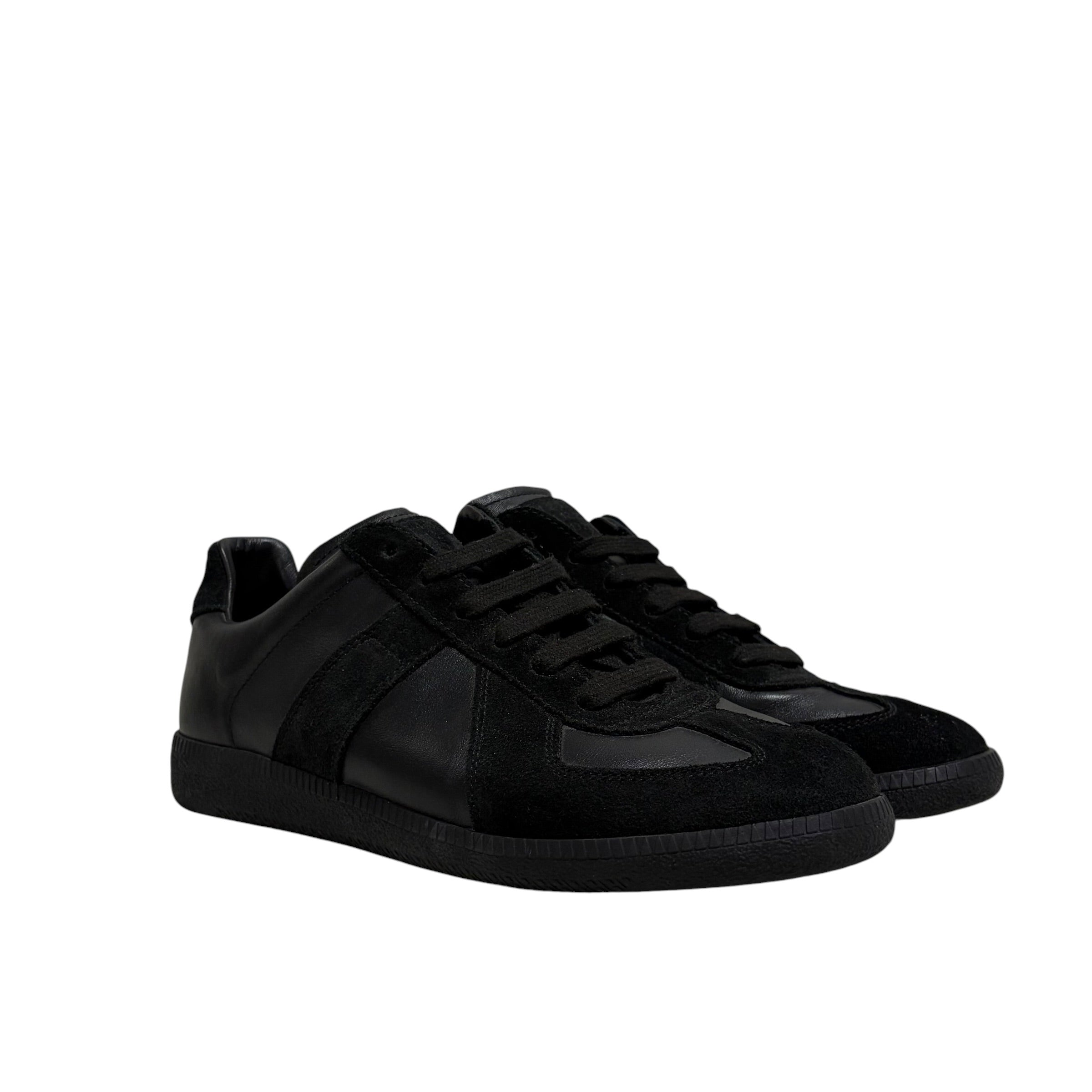 Maison Margiela/Low-Sneakers/US 7.5/Leather/BLK/REPLICA view 1