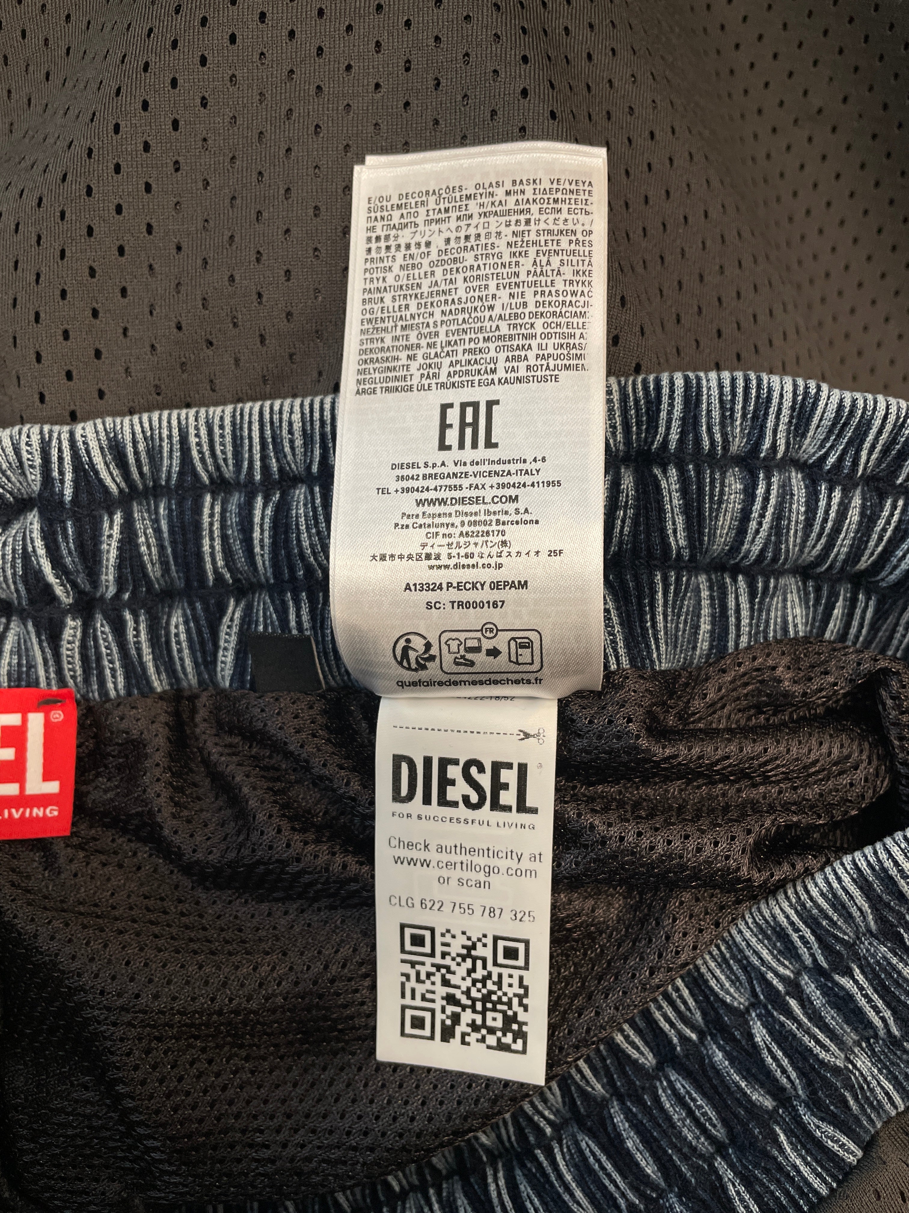 DIESEL/Shorts/M/Polyester/BLK/JORT BASKETBALL SHORTS view 4