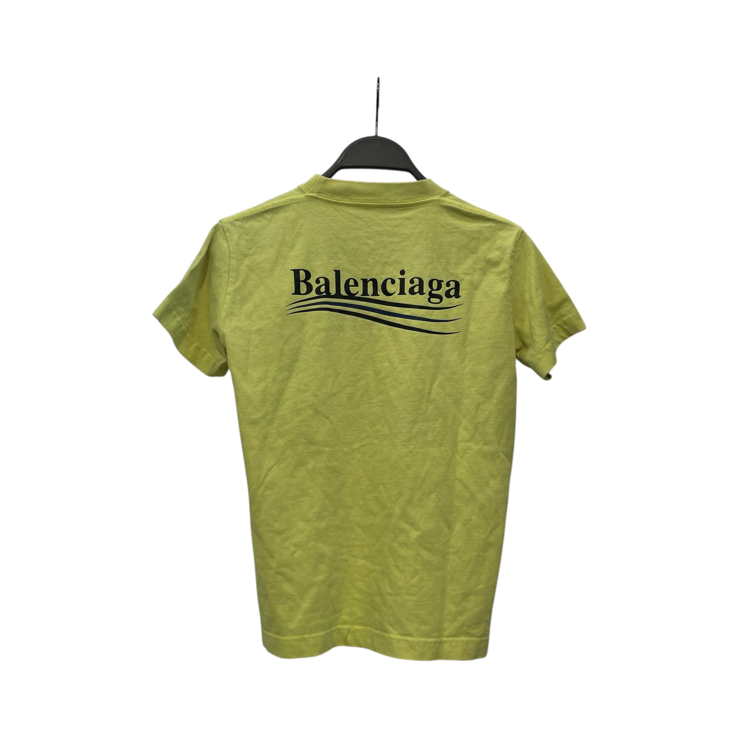 BALENCIAGA/T-Shirt/S/Graphic/Cotton/GRN/Political Campain Cropped Tee view 2