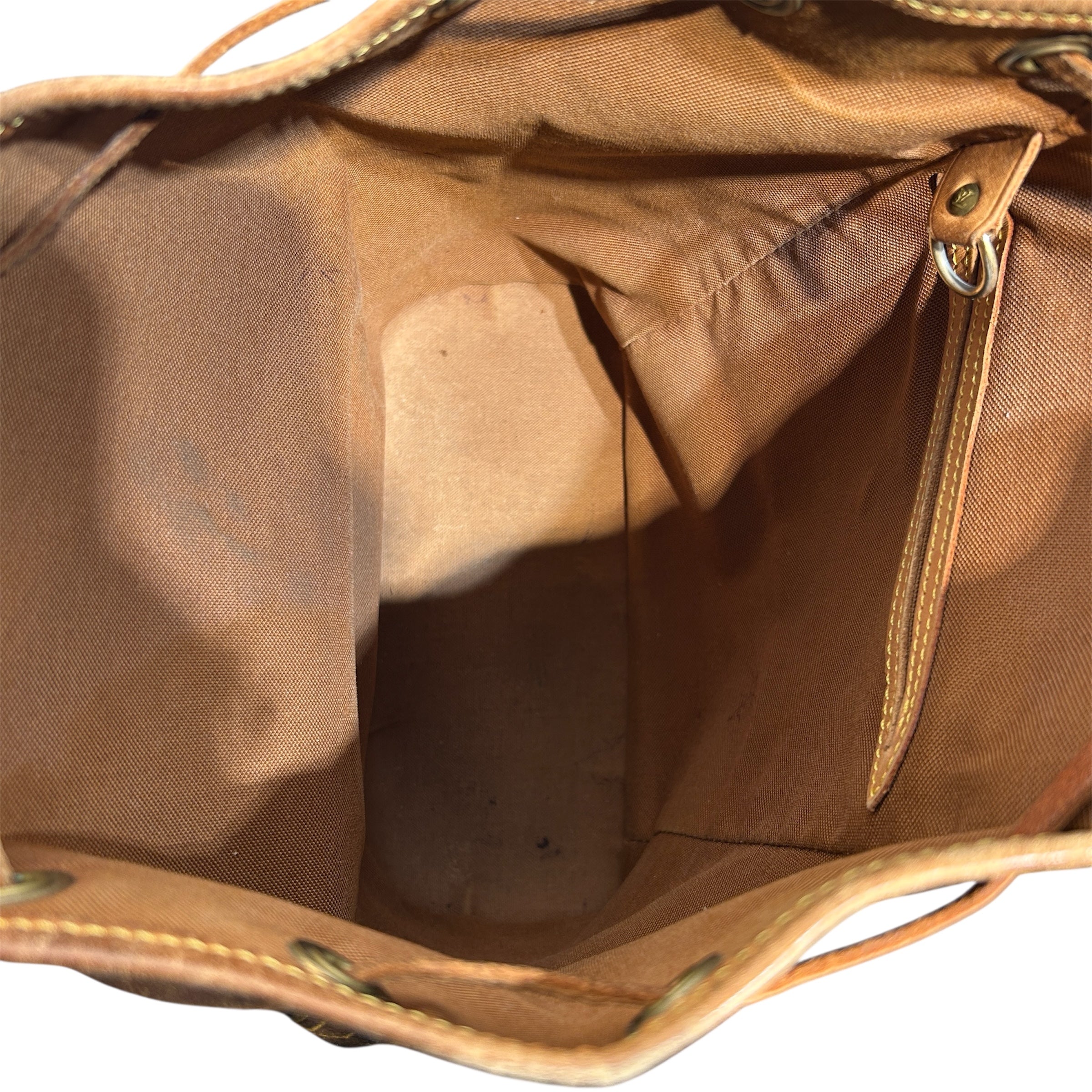 LOUIS VUITTON/Backpack/Monogram/Leather/BRW/Montsouris Backpack view 4