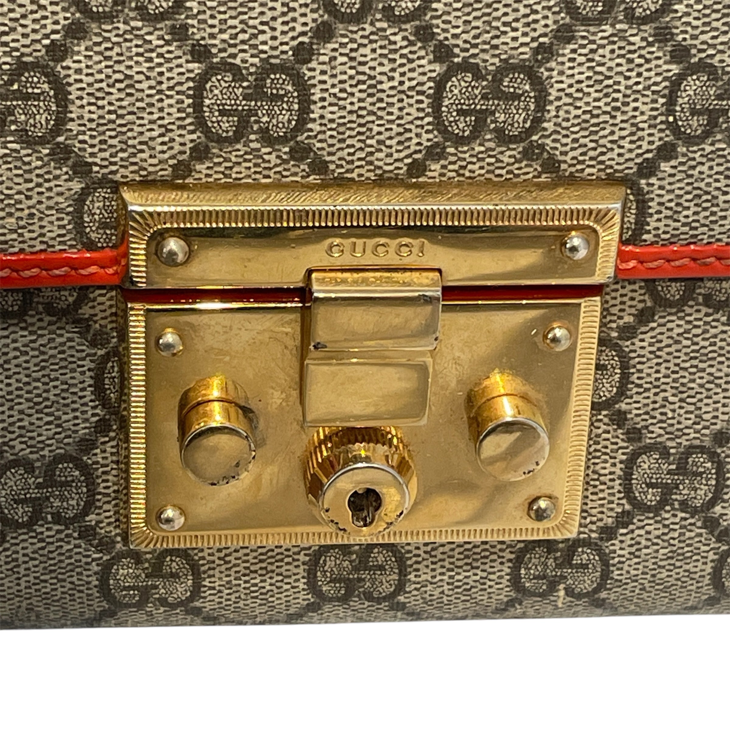 GUCCI/Bag/Monogram/Leather/MLT/Supreme Padlock Crossbody view 5