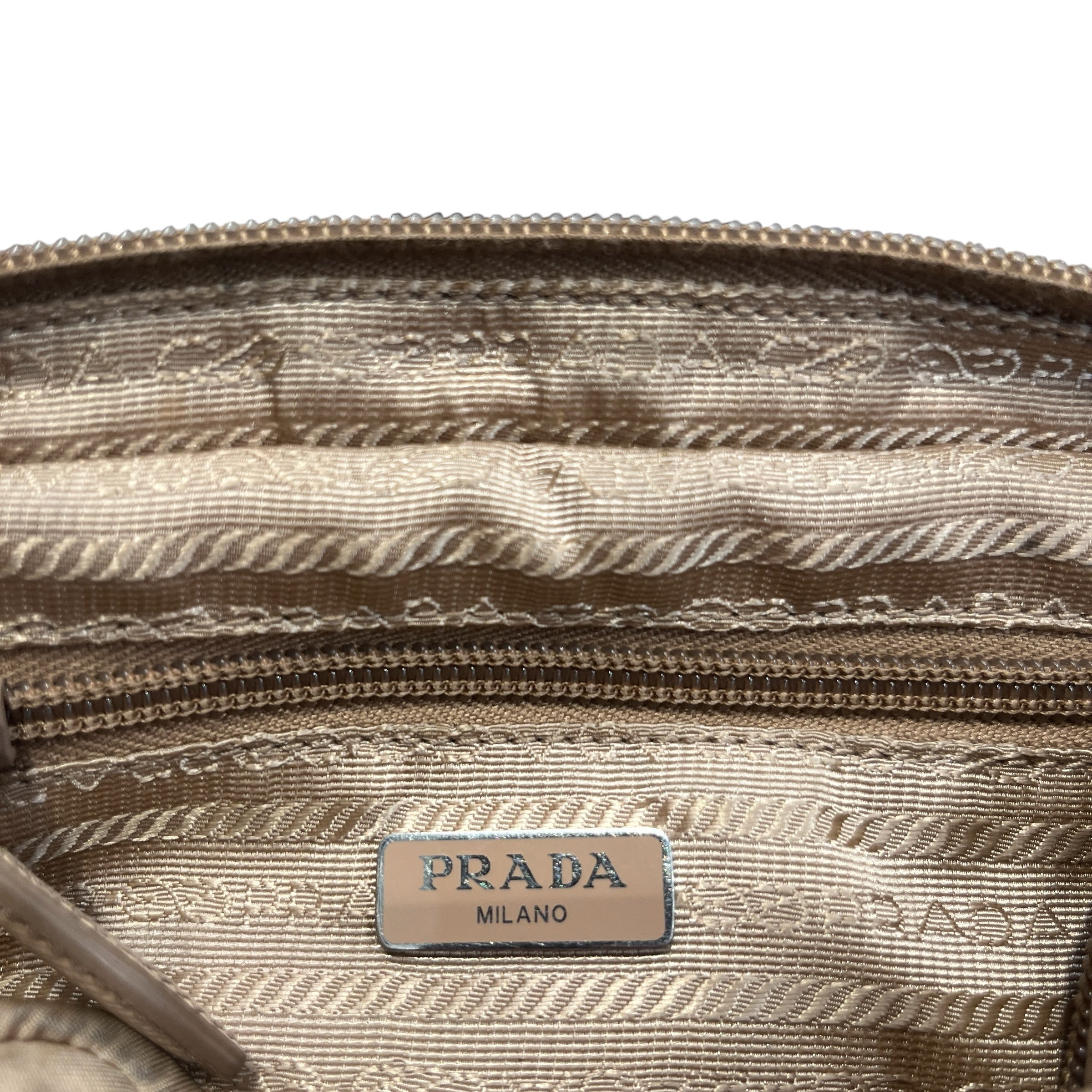 PRADA/Clutch Bag/Nylon/BEG/Re-edition Nylon Pouch view 6