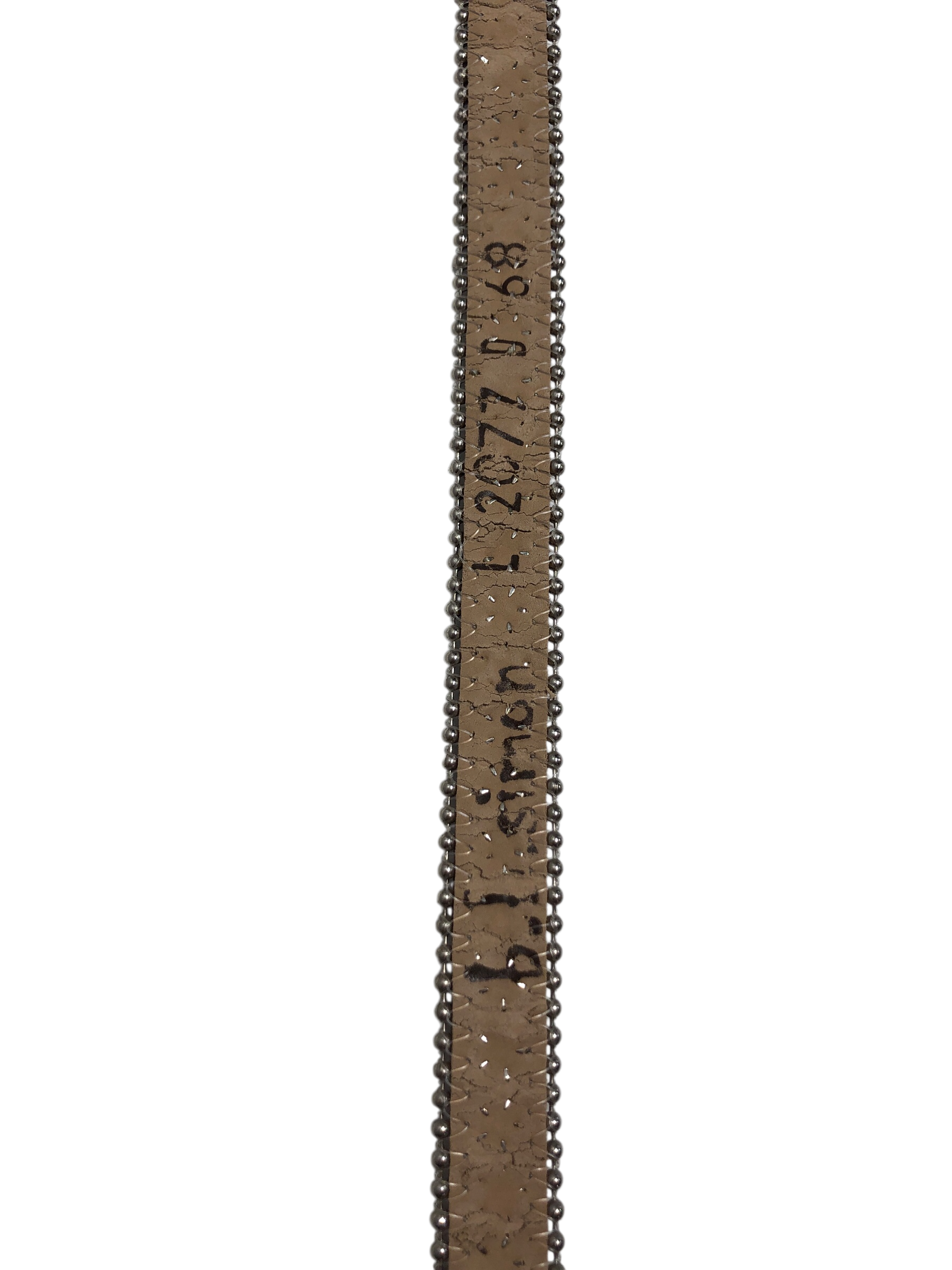 b.b.simon/Belt/Suede/PNK/studded/bedazzled thin view 2