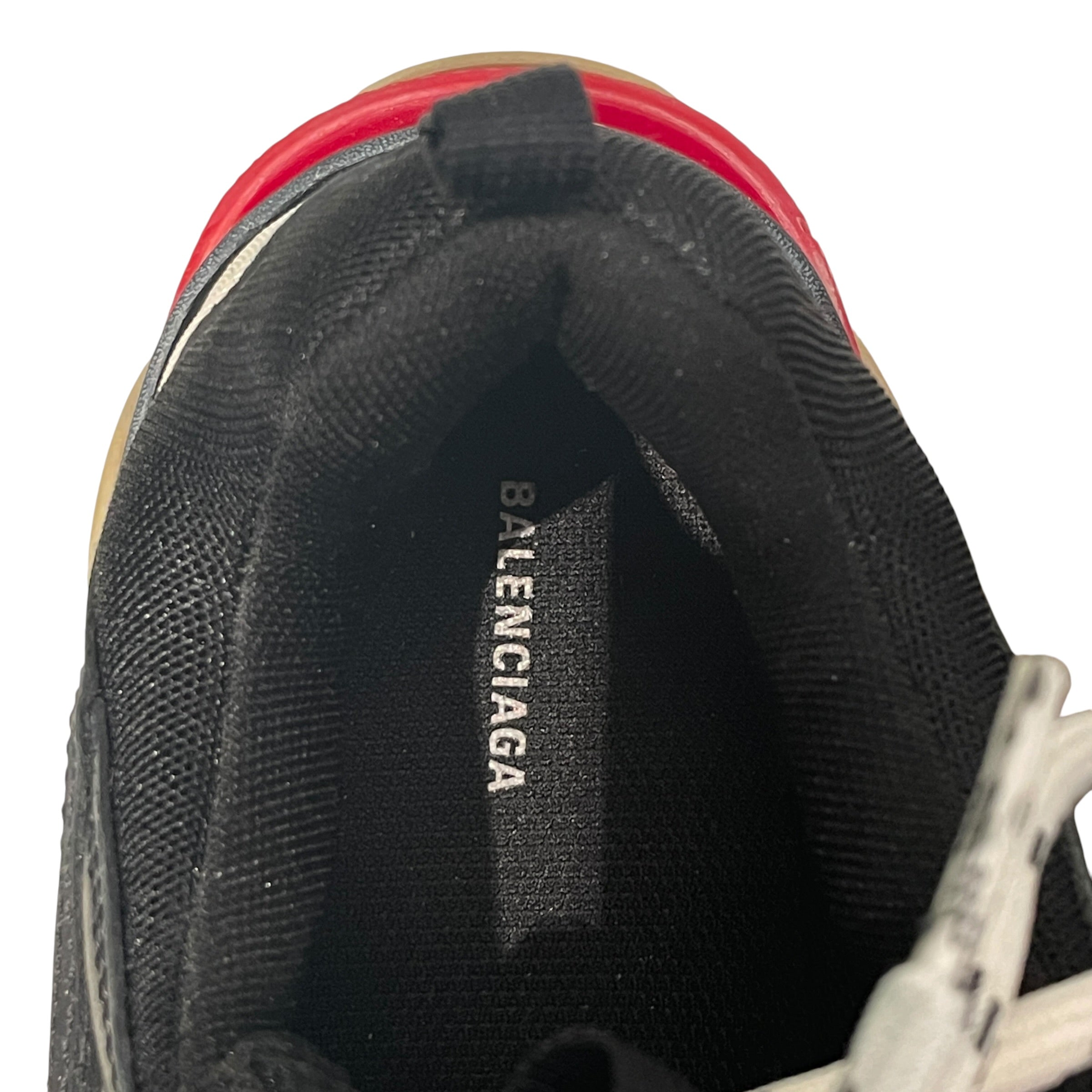 BALENCIAGA/Low-Sneakers/EU 40/Cotton/BLK/BB BLK RD WHT TRIPLE S SNEAKER view 3