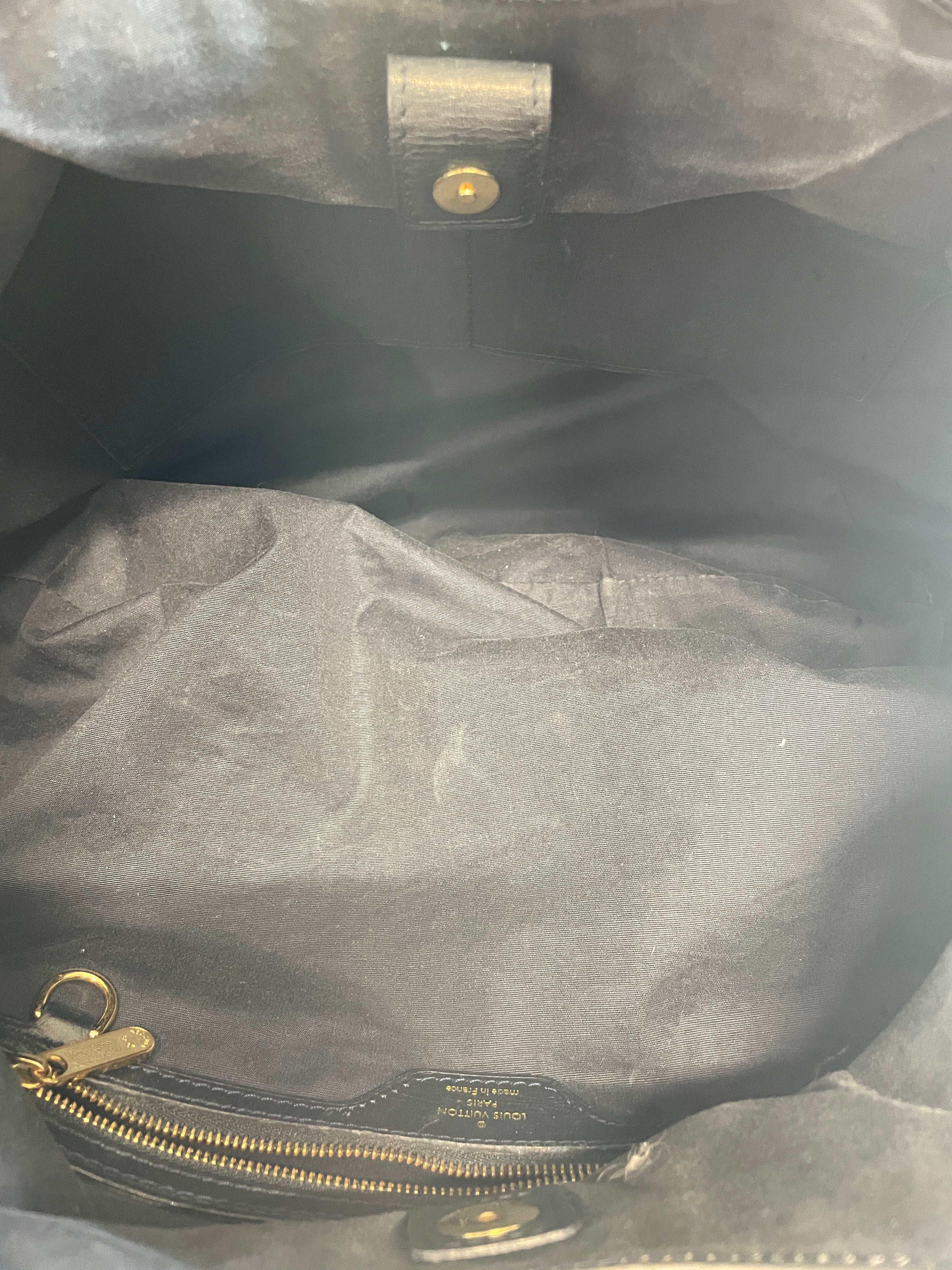 LOUIS VUITTON/Tote Bag/Monogram/Cotton/GRY/MTRYW3J/BLACK LEATHER TRIM view 4