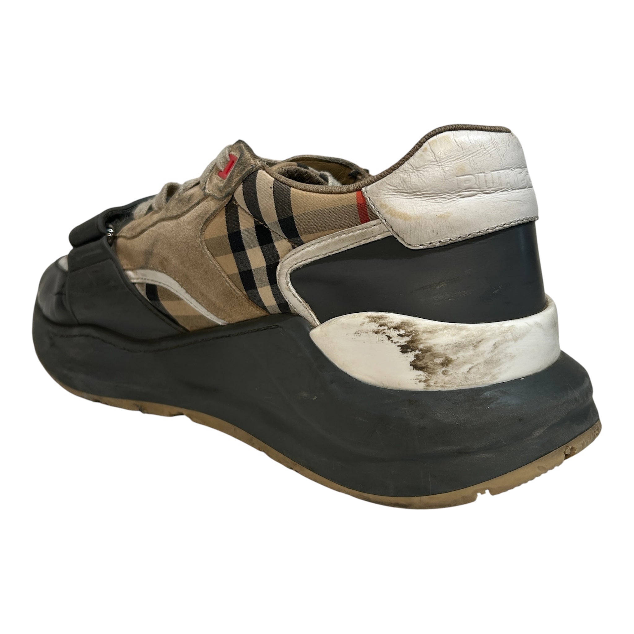 BURBERRY/Low-Sneakers/EU 44/Plaid/BEG/ramsey view 5