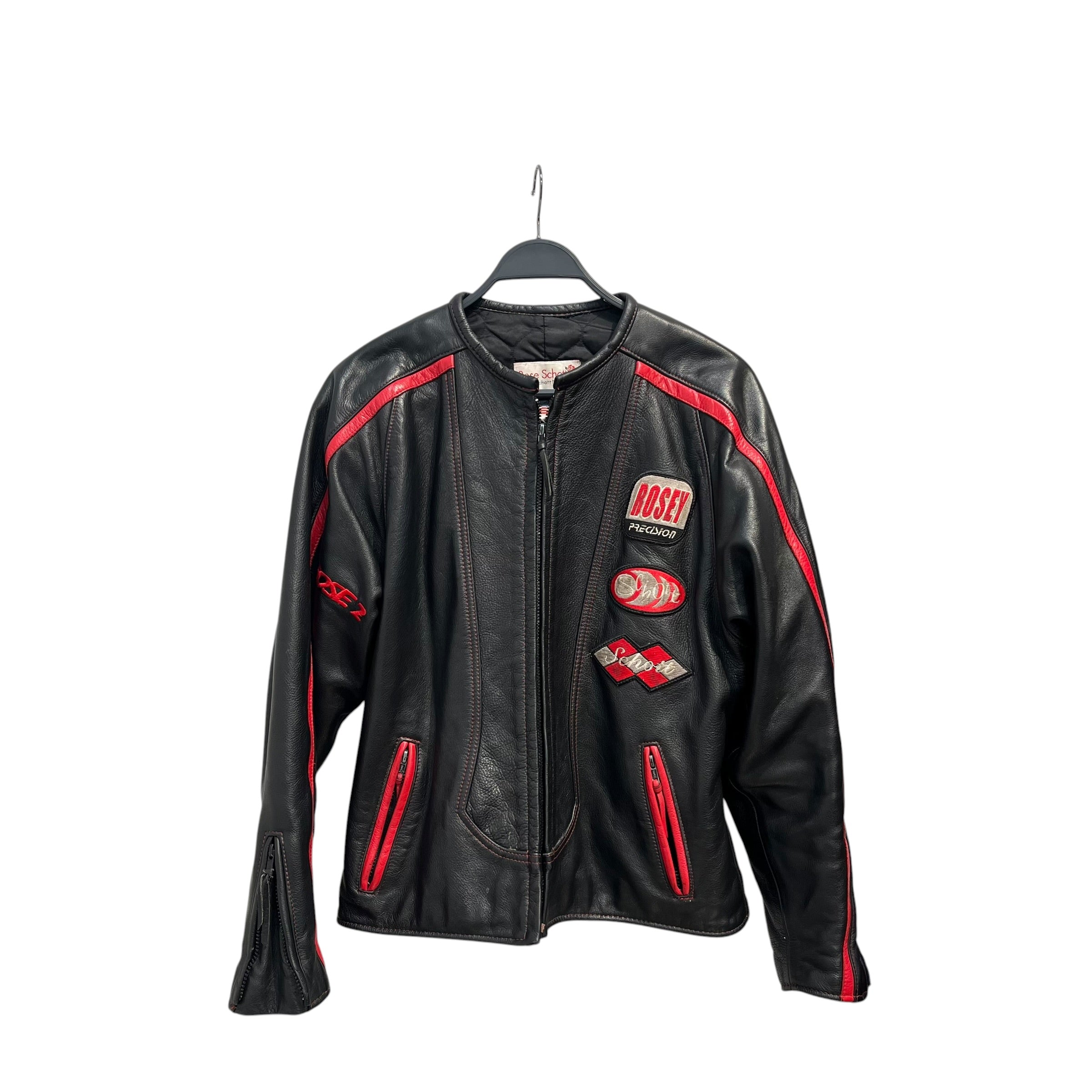 Schott/Leather Jkt/Leather/BLK/ROSEY view 1
