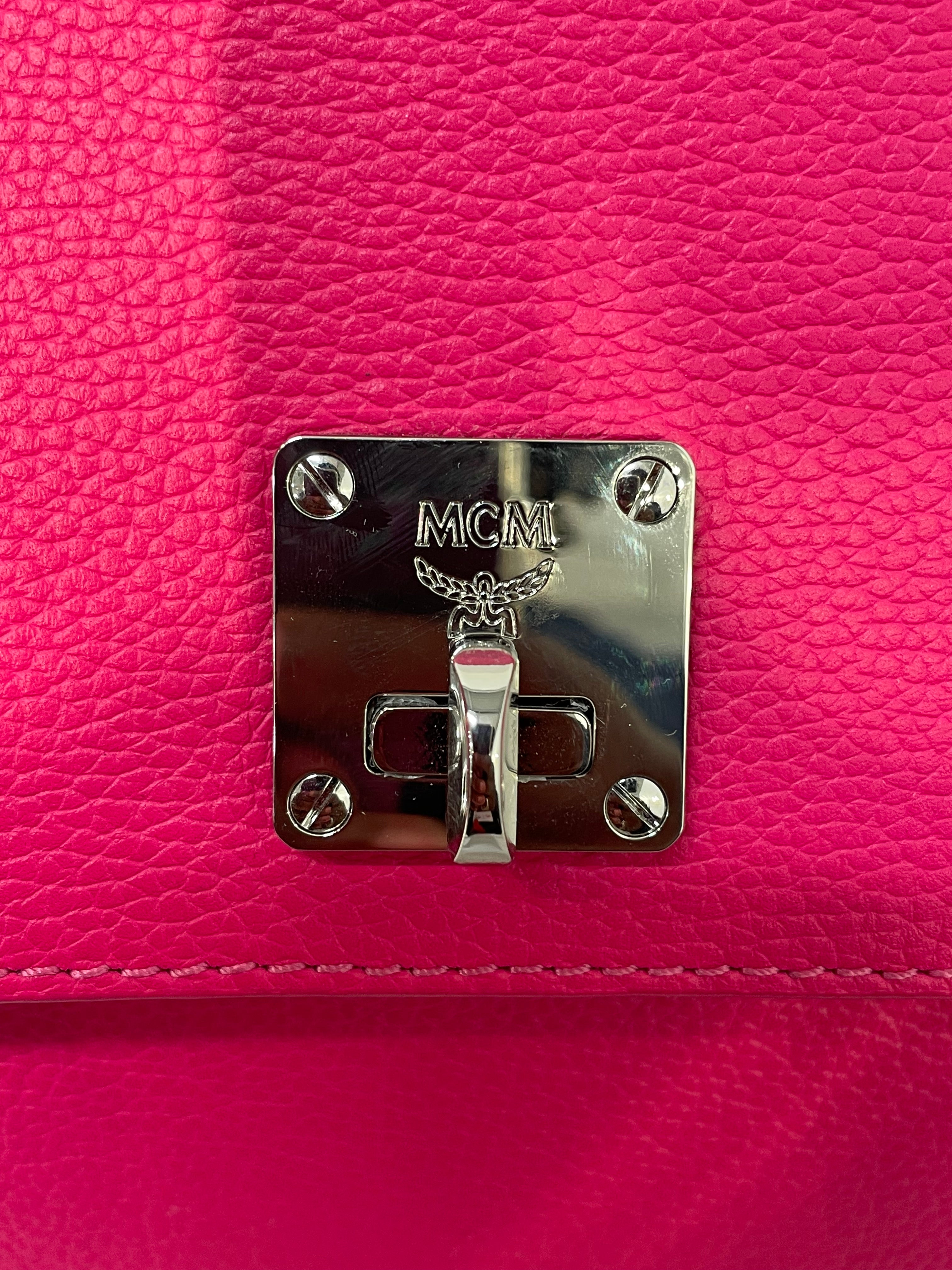 MCM/Cross Body Bag/OS/Leather/PNK/MCM Milla Grained Leather view 7