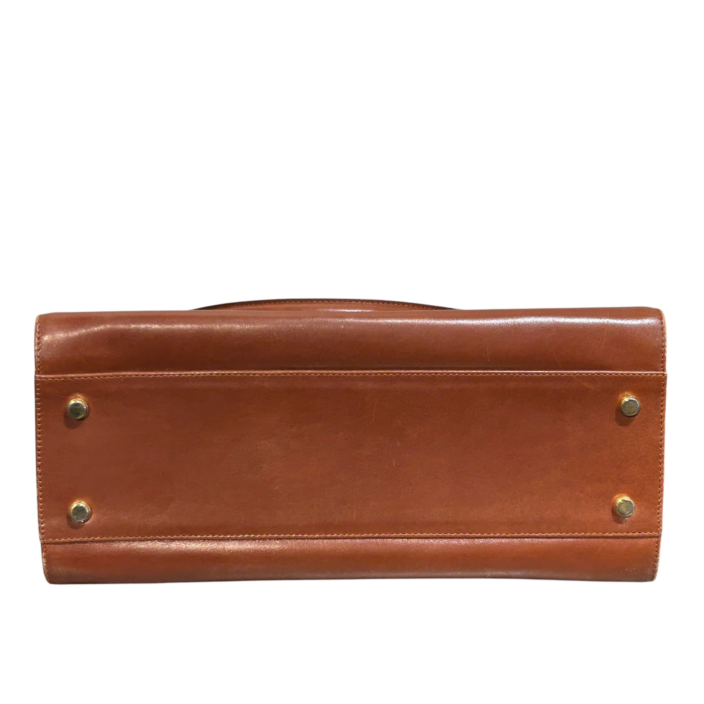 Salvatore Ferragamo/Hand Bag/Leather/BRW/gold hardware view 3