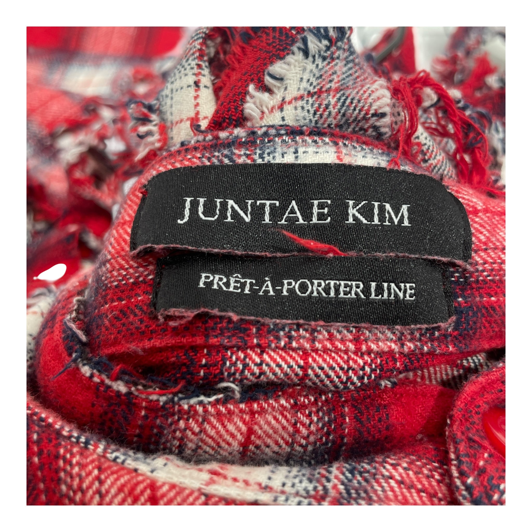 JUNTAE KIM/SS Shirt/L/Cotton/RED/All Over Print/ view 3