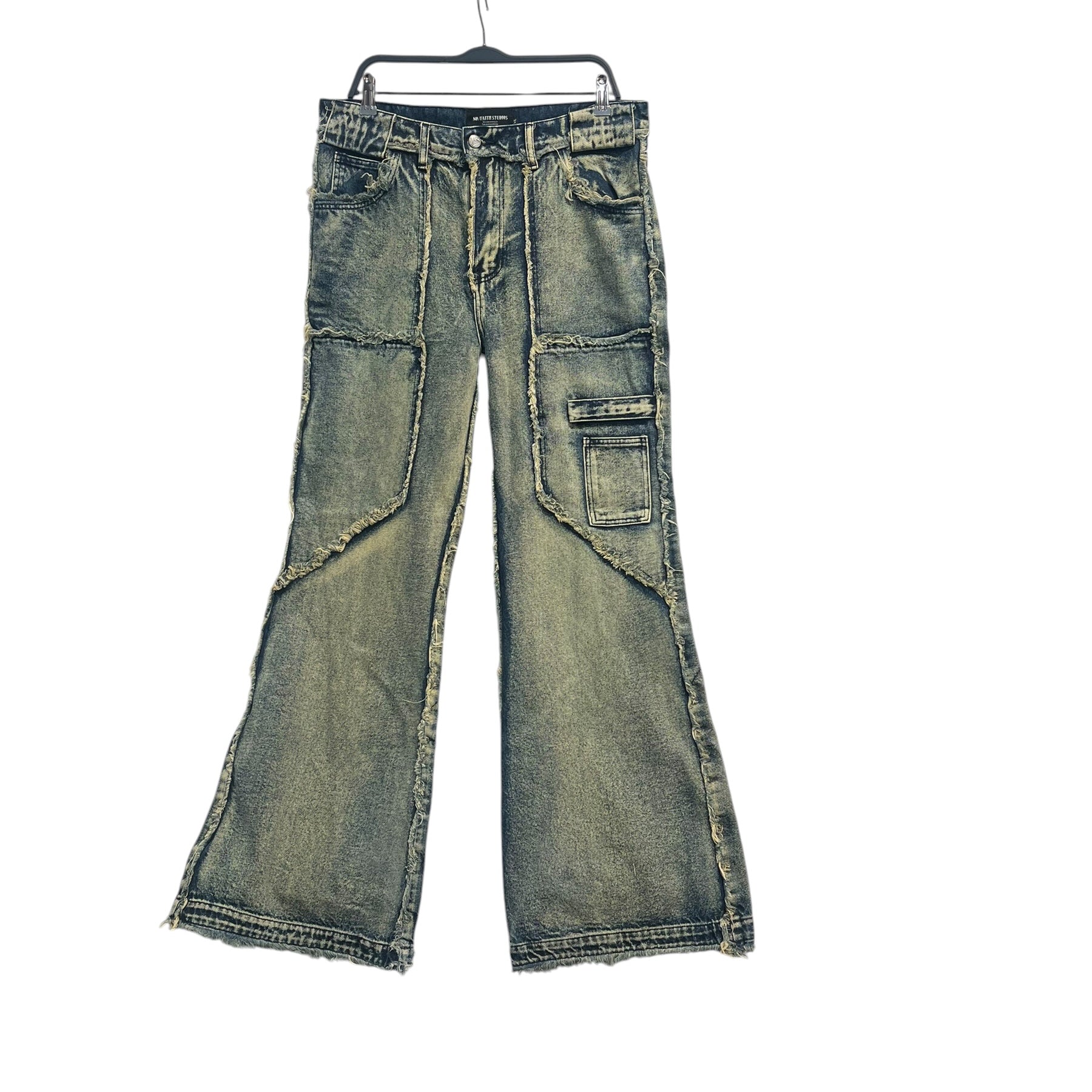 NO/FAITH STUDIOS/Pants/XL/Denim/GRN/DENIM WASH