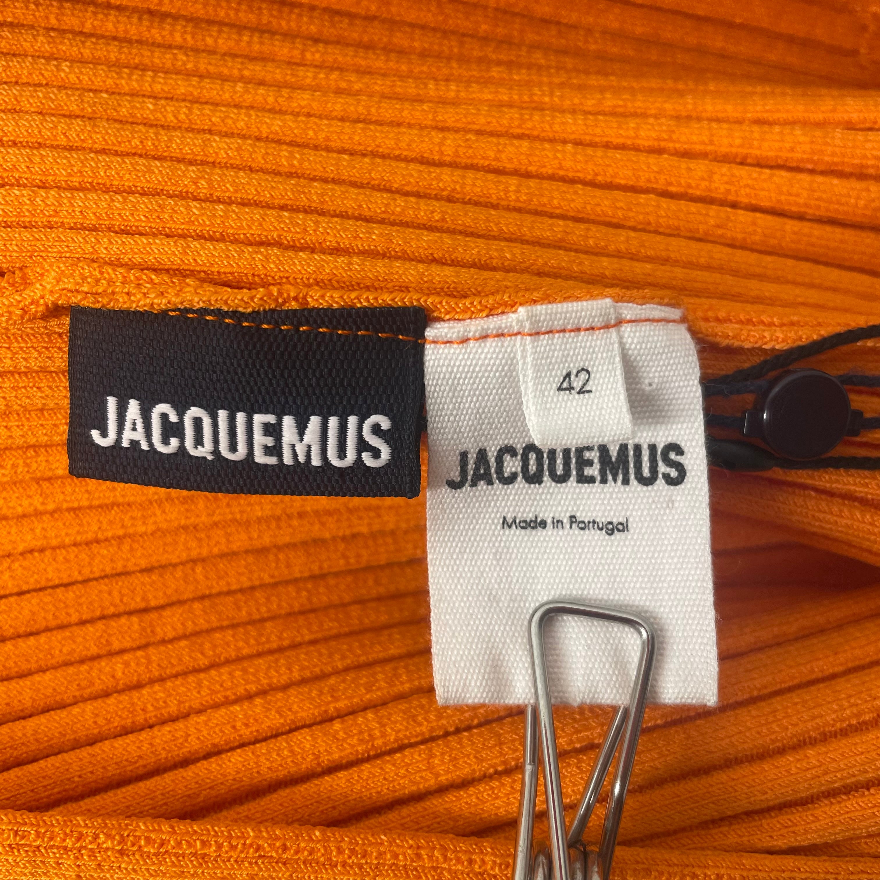 JACQUEMUS/LS Cut & Sew/42/Cotton/ORN/ribbed, metal clasp view 3