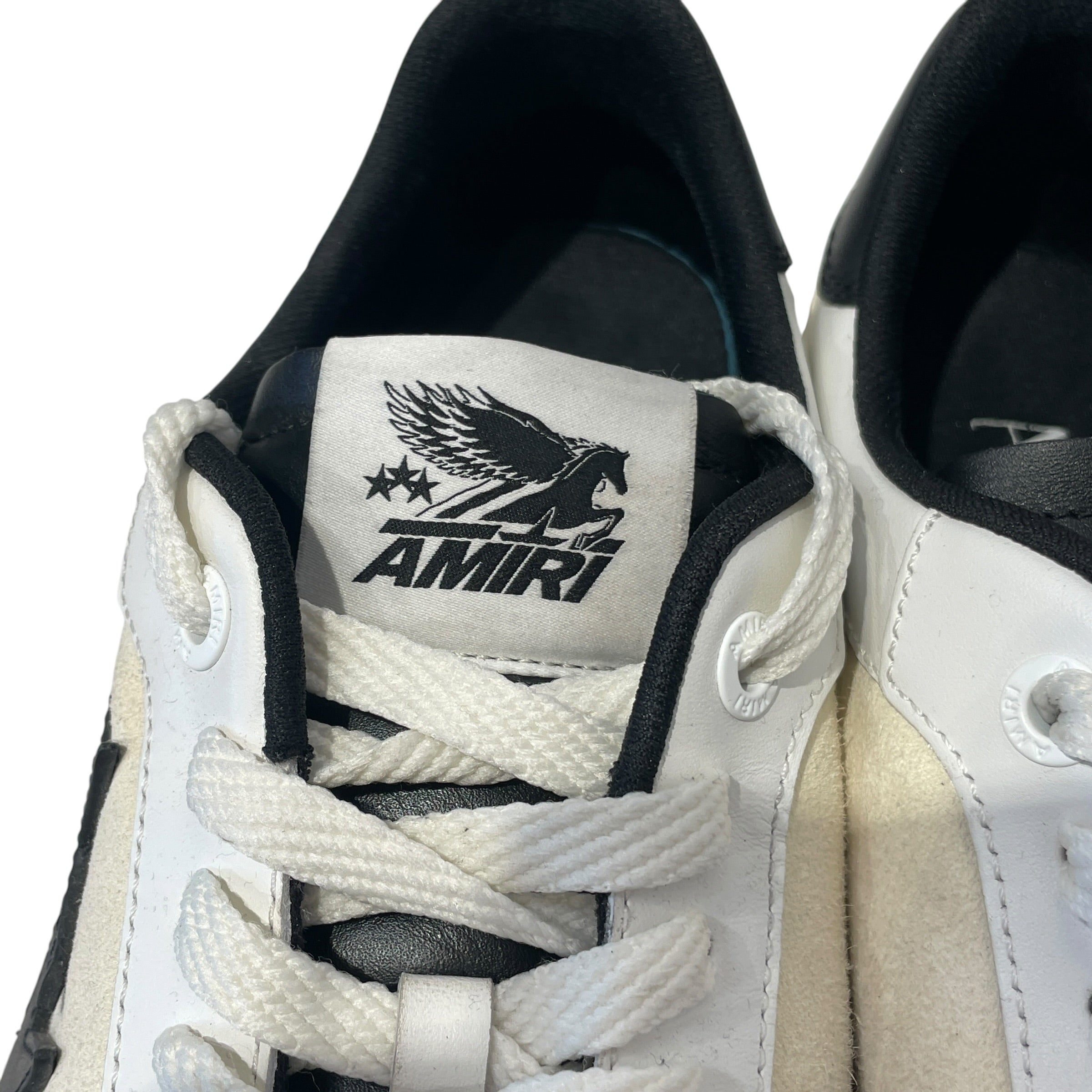 AMIRI/Low-Sneakers/US 12/Leather/WHT/PACIFIC LOW BLACK STARS view 6
