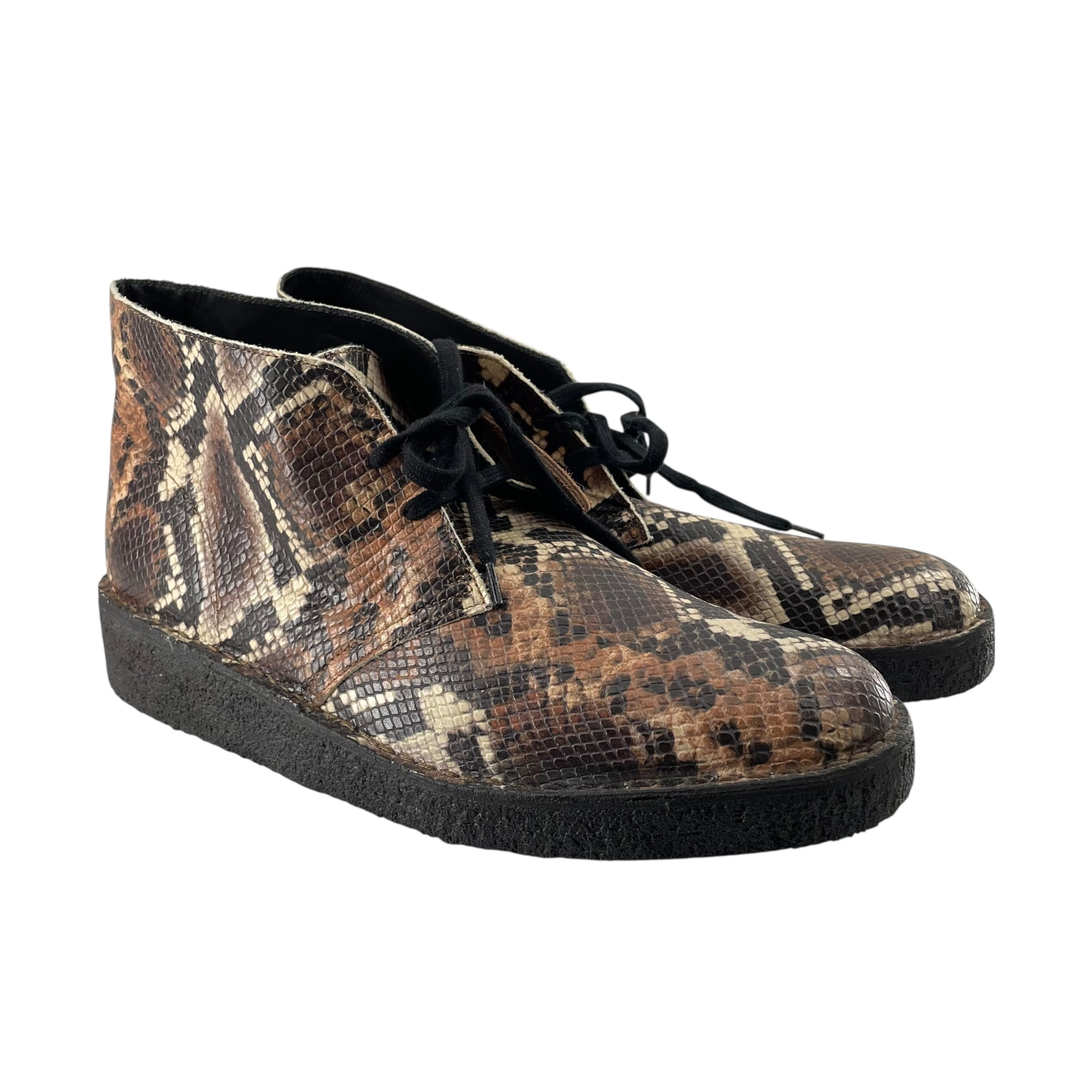 AIME LEON DORE/Clarks/Hi-Sneakers/US 13/All Over Print/Leather/BRW/SNAKESKIN view 1