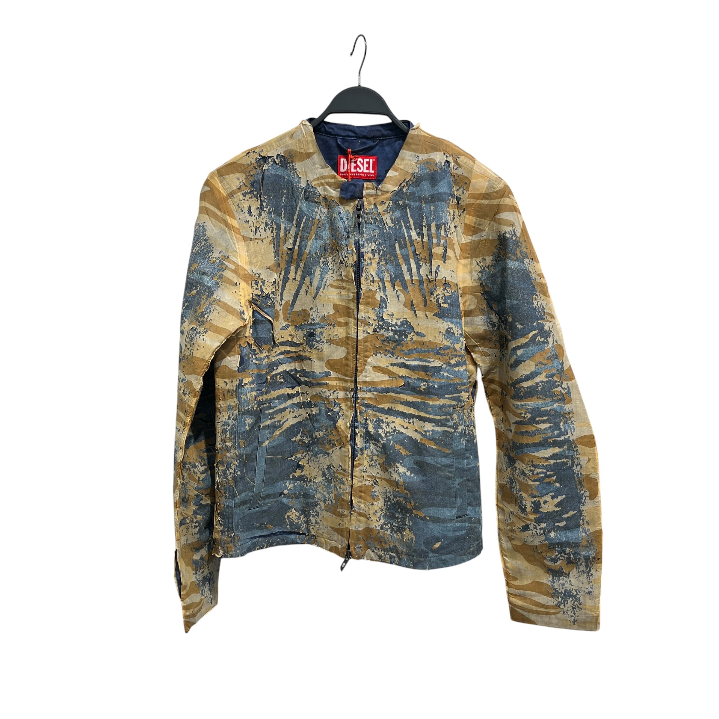 DIESEL/Jacket/48/Denim/IDG/Camouflage/Peel Away Biker Jacket view 1