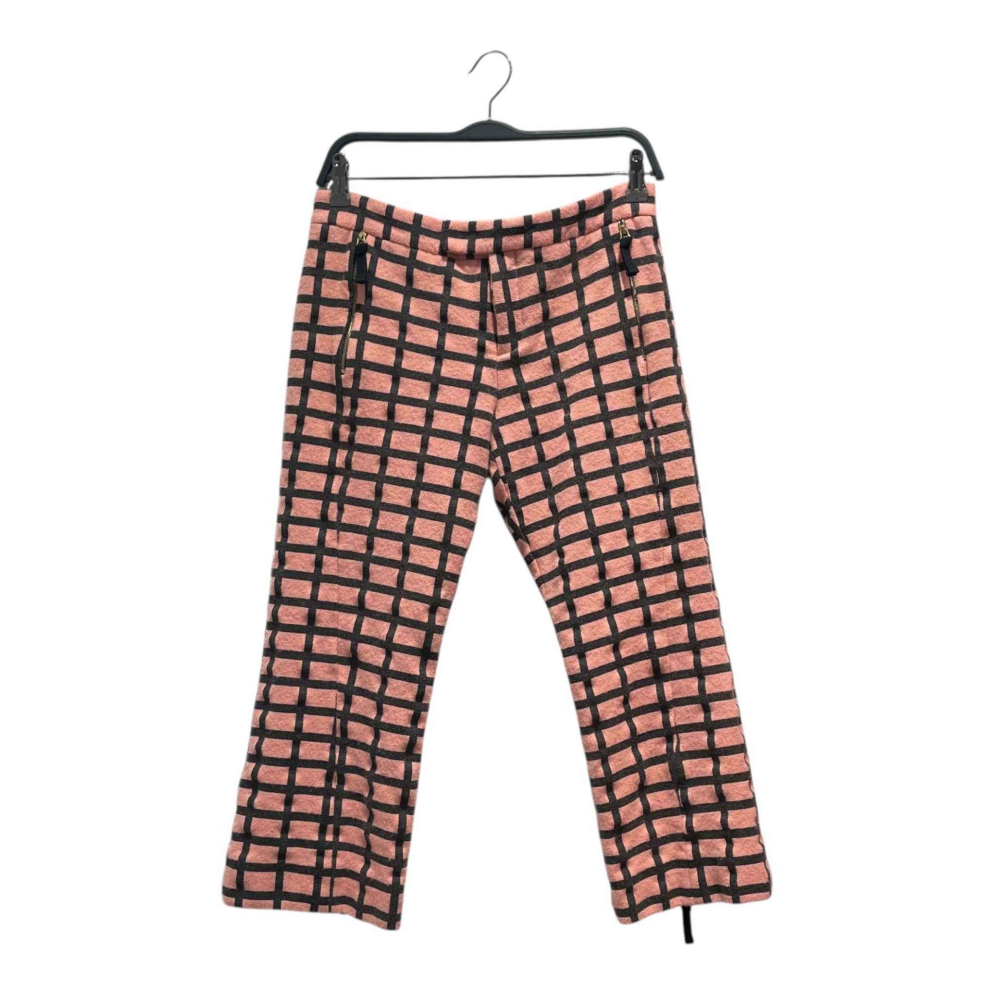 MARNI/Cropped Pants/40/Plaid/Wool/PNK/Checkered Capri view 1