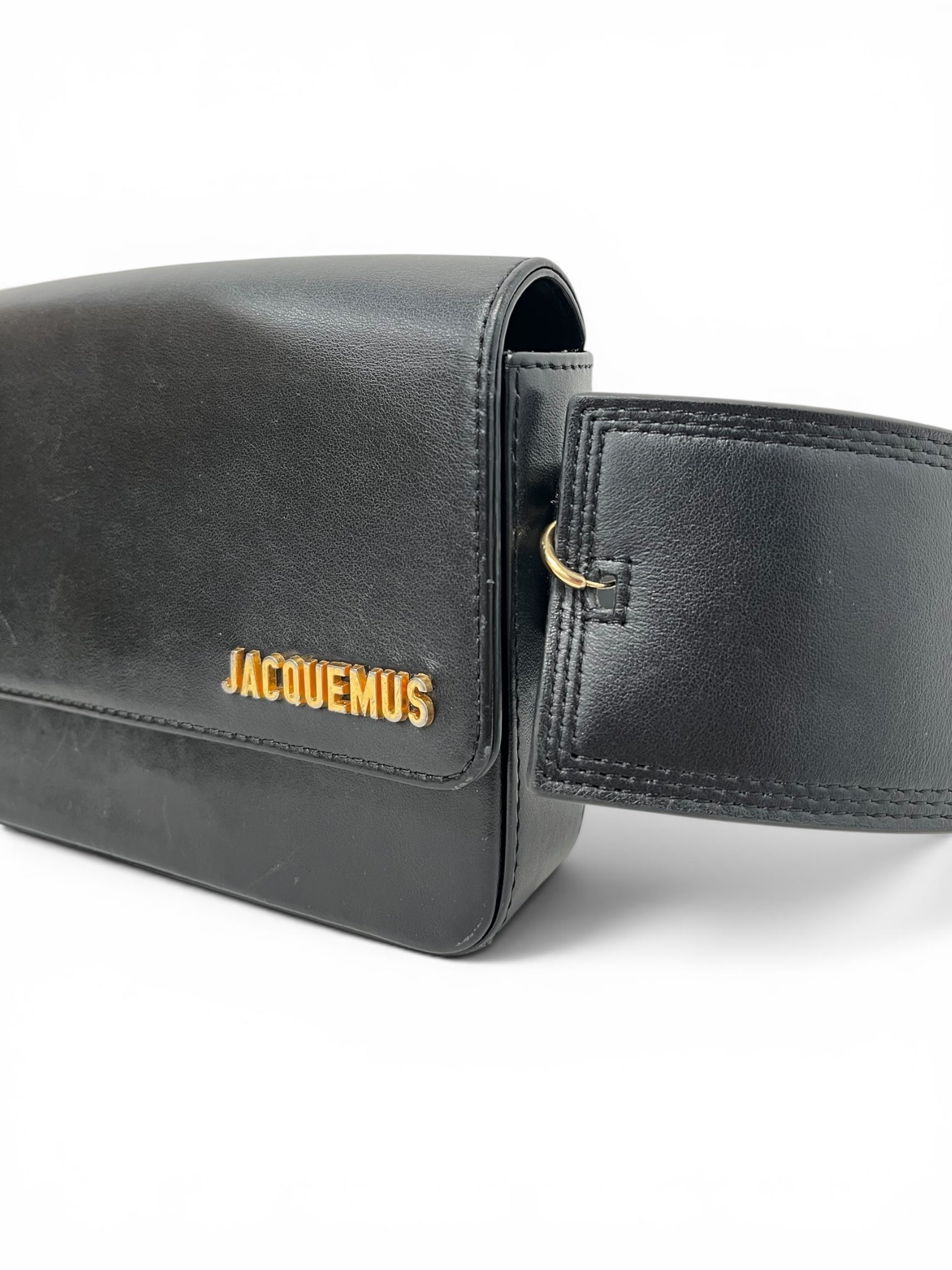 JACQUEMUS/Fanny Pack/Leather/BLK/LE CARINU view 6