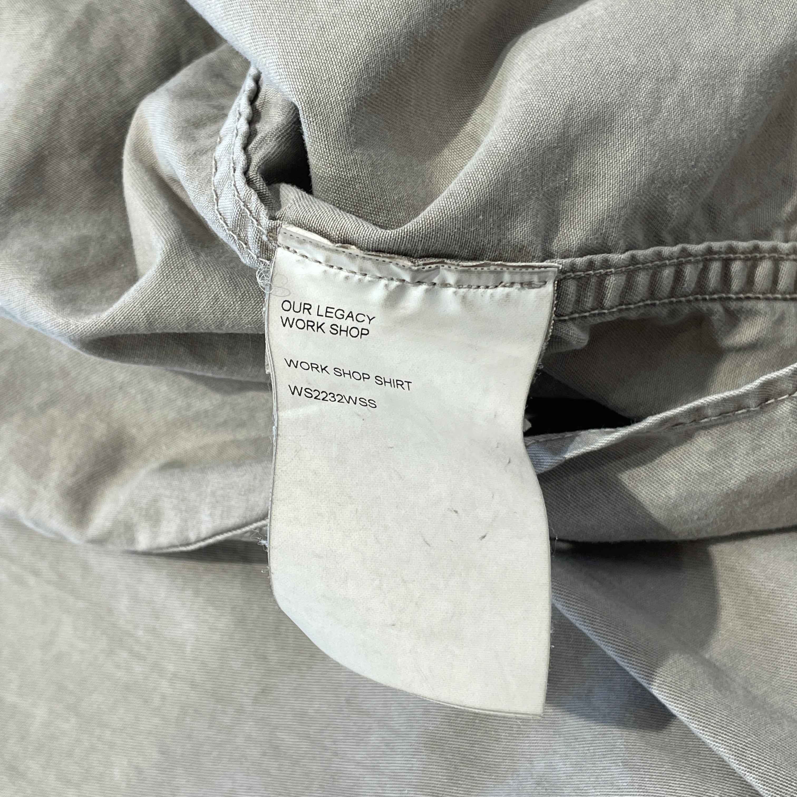 OUR LEGACY/LS Shirt/44/Cotton/GRY/WORKSHOP SHIRT view 4