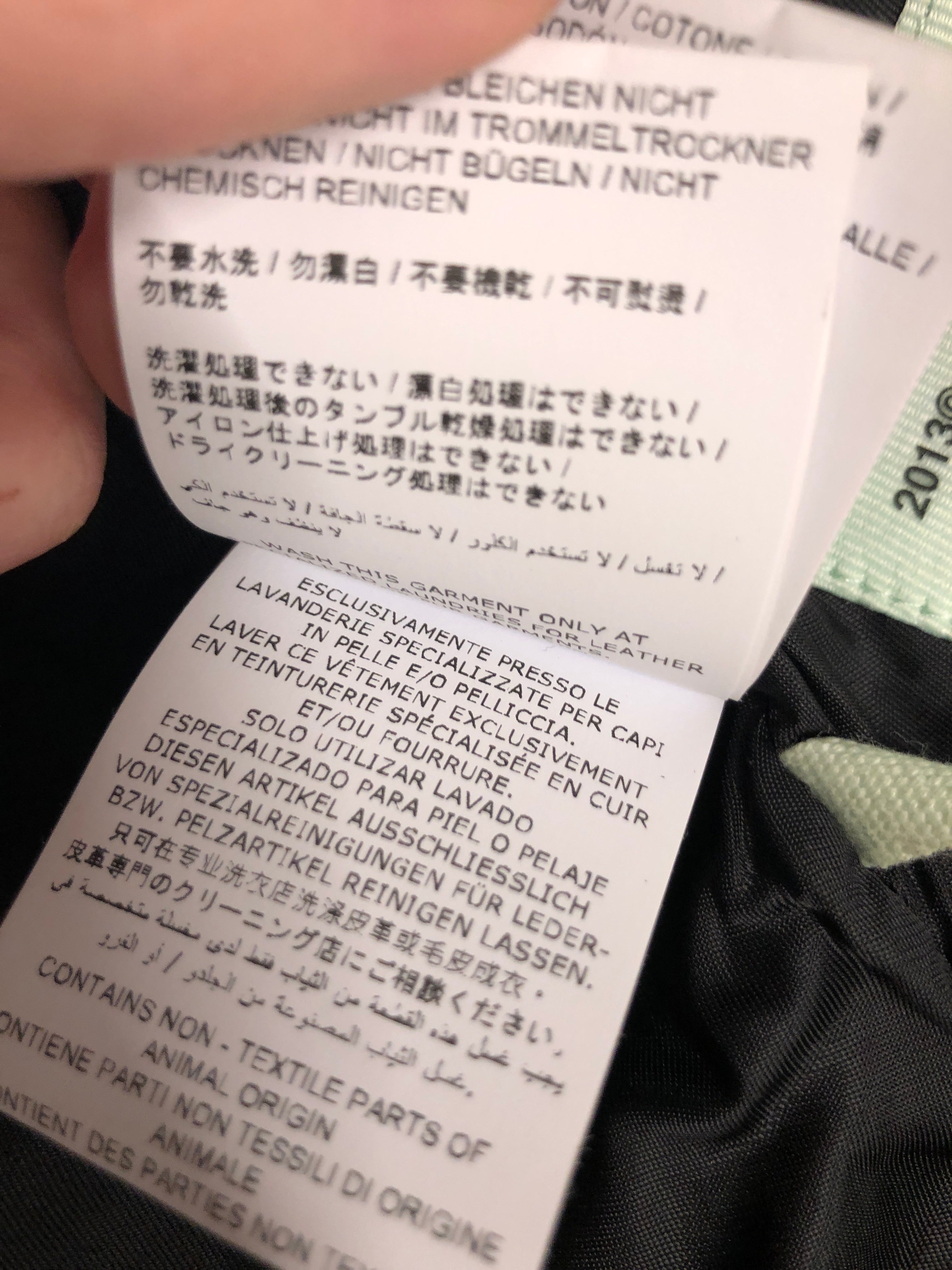 OFF-WHITE/Leather Jkt/M/Leather/BLK/Off-White O Ring Zippers view 8