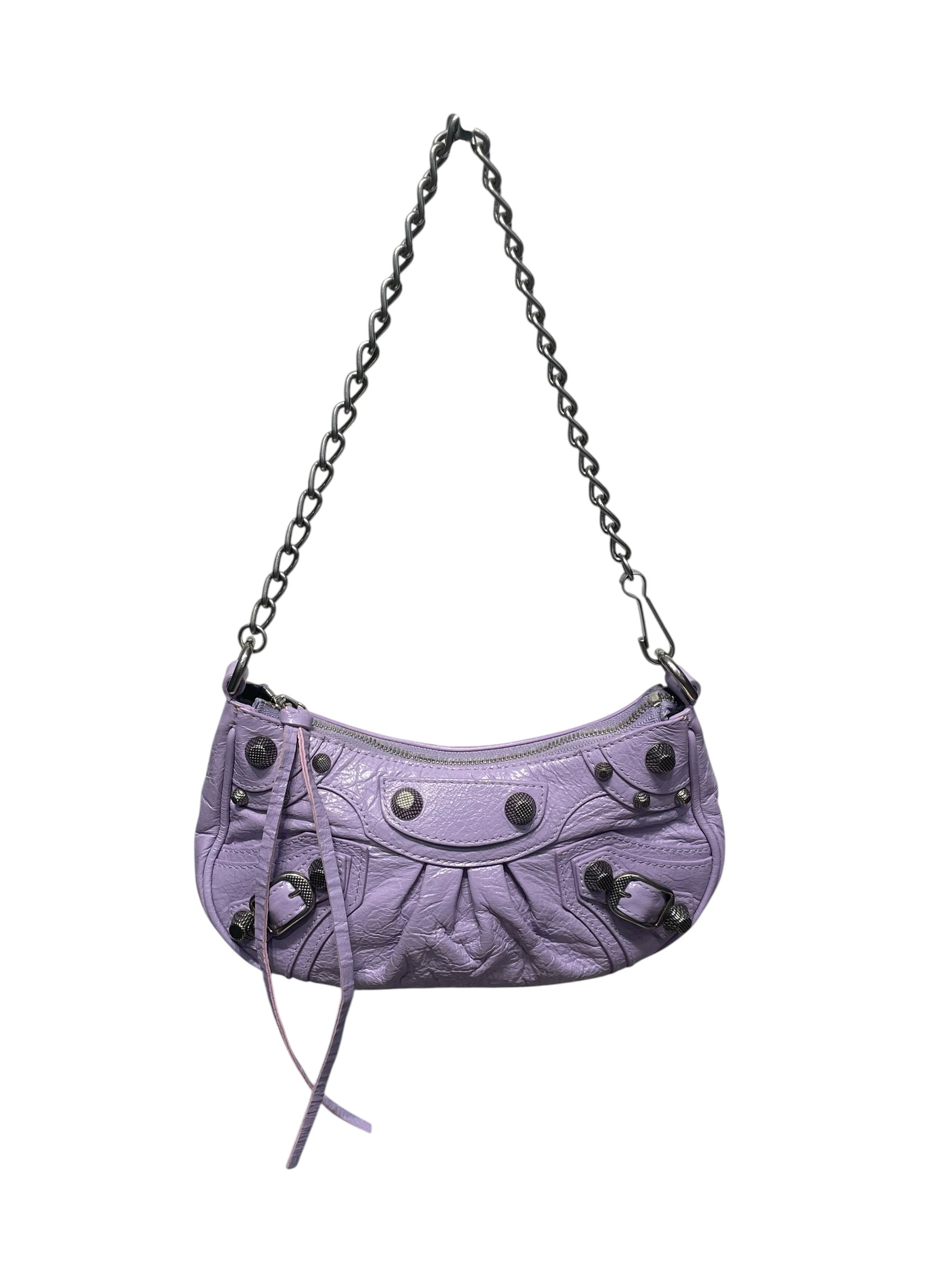 BALENCIAGA/Bag/Leather/PPL/le cagole mini shoulder bag view 1