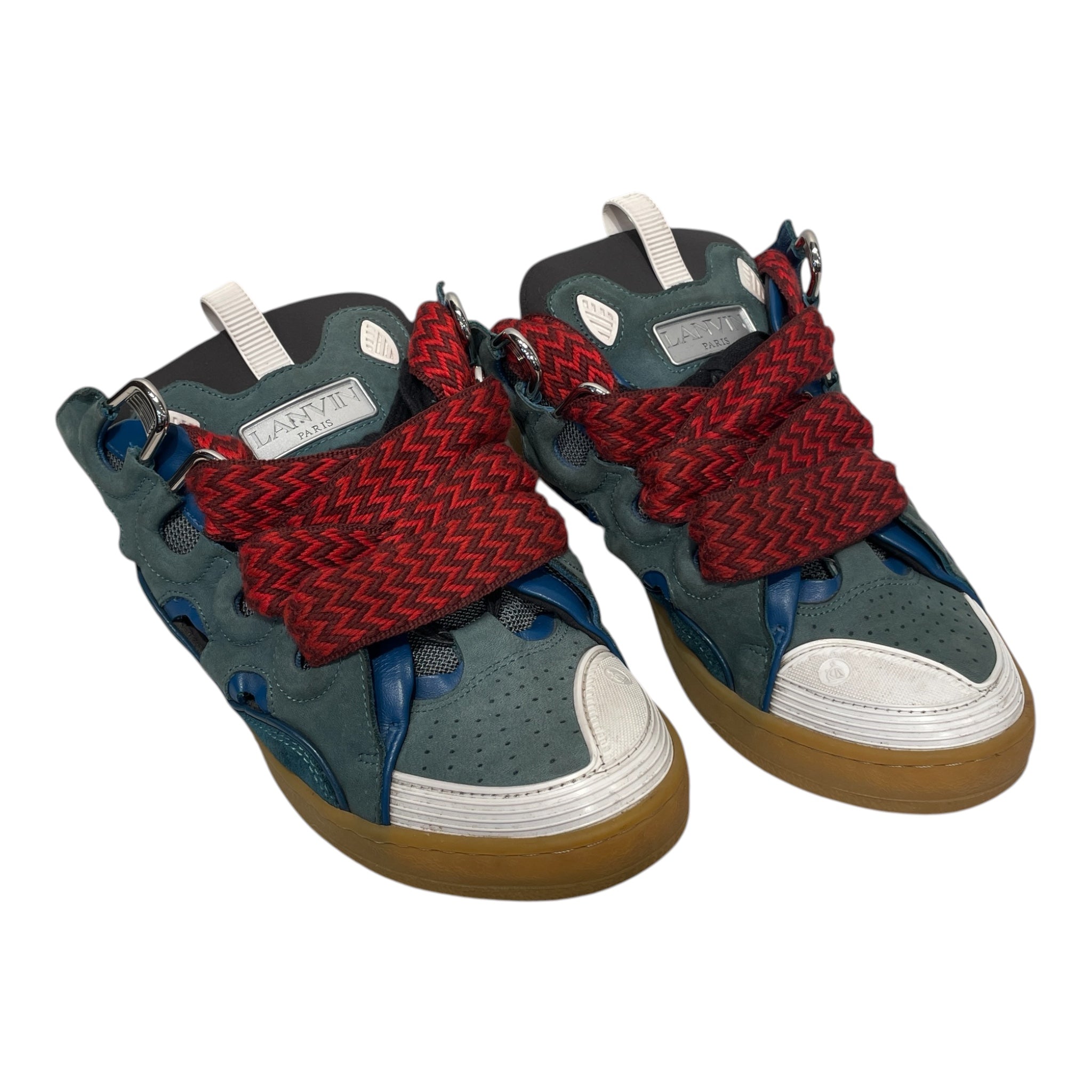 LANVIN/Low-Sneakers/EU 44/Leather/BLU/ANTHRACITE MULES view 1