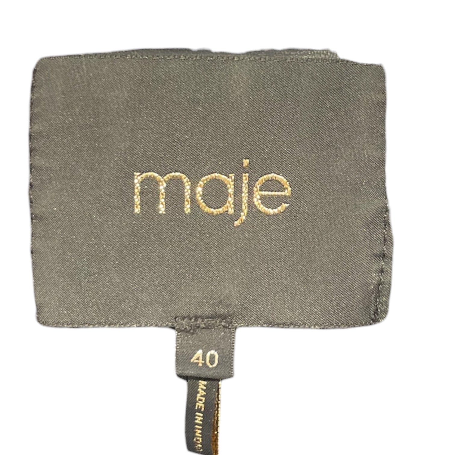 maje/Leather Jkt/40/Leather/BLK/zipper around waist view 3
