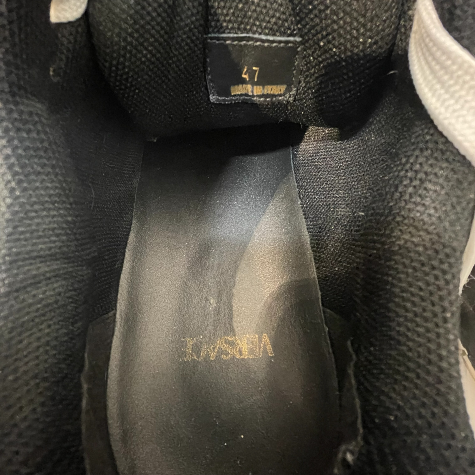 VERSACE/Low-Sneakers/EU 47/Leather/BLK/ view 3