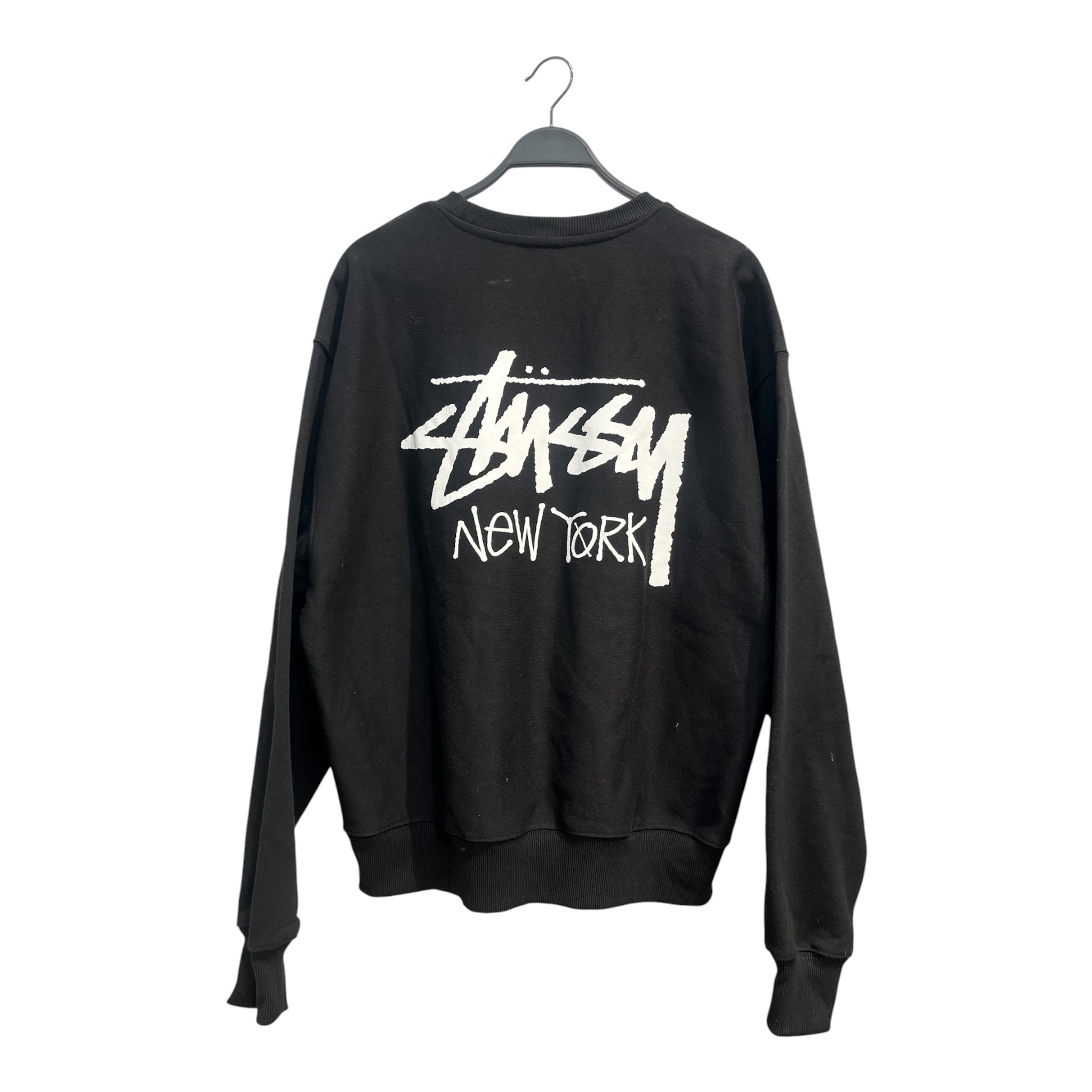 STUSSY/Sweatshirt/XL/Cotton/BLK/NY EXCLUSIVE CREWNECK view 2