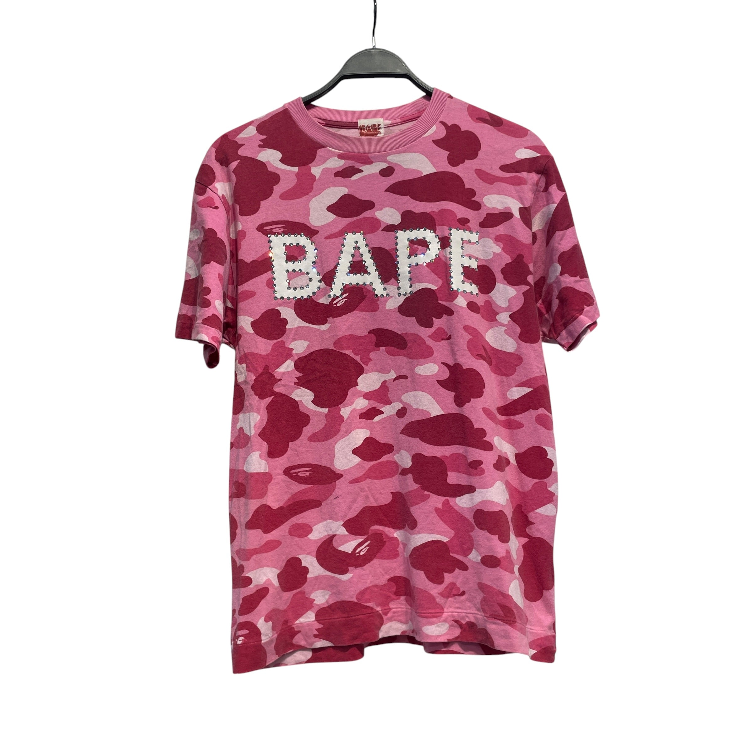 A BATHING APE/T-Shirt/M/Cotton/PNK/High Neck/Camouflage/ view 1