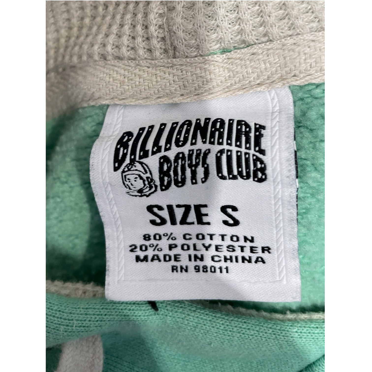 BILLIONAIRE BOYS CLUB/Hoodie/S/All Over Print/Cotton/GRN/Scribble Thermal hood lining view 3