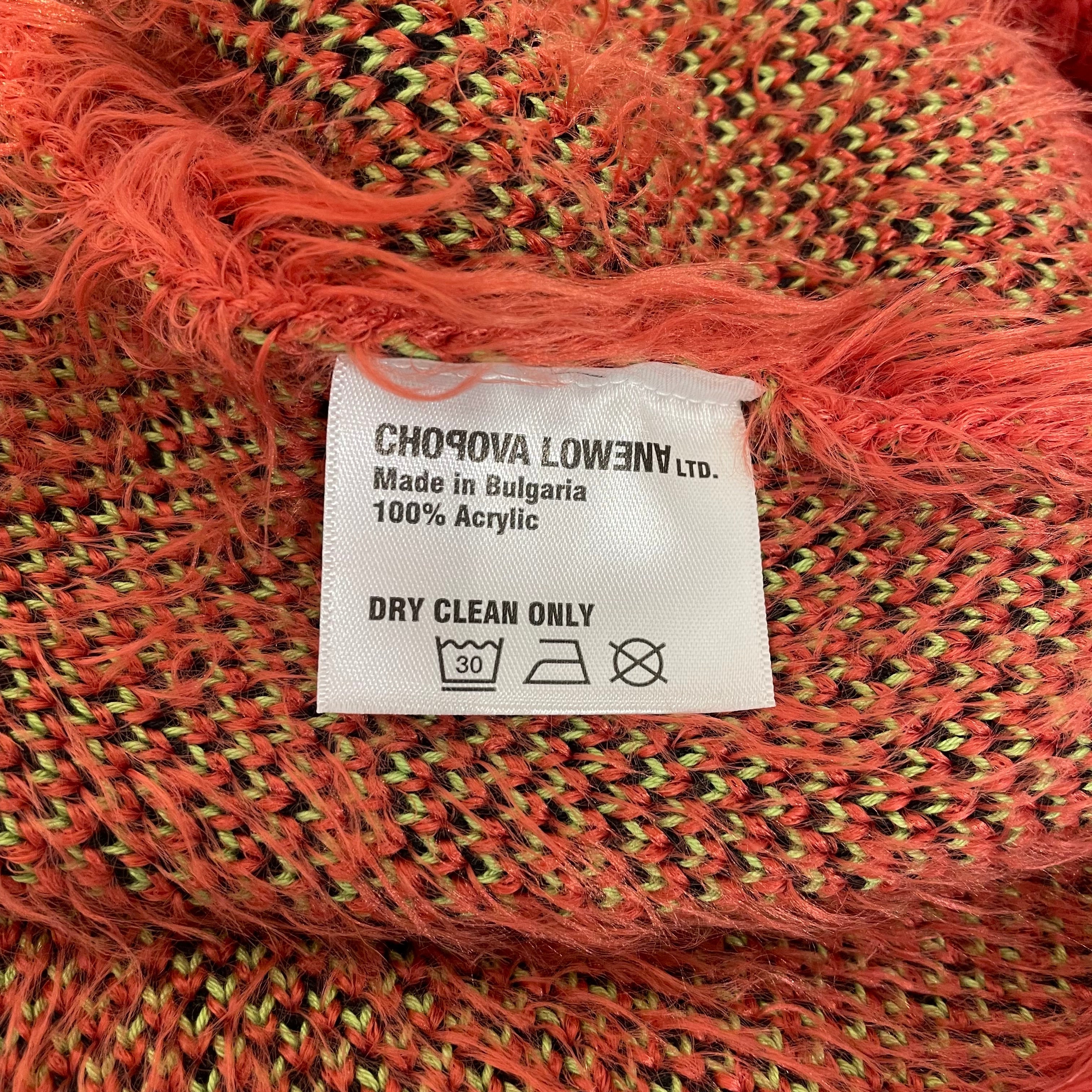 CHOPOVA LOWENA/Cardigan/L/Floral Pattern/Acrylic/ORN/Flore Floral-Intarsia Knit view 4