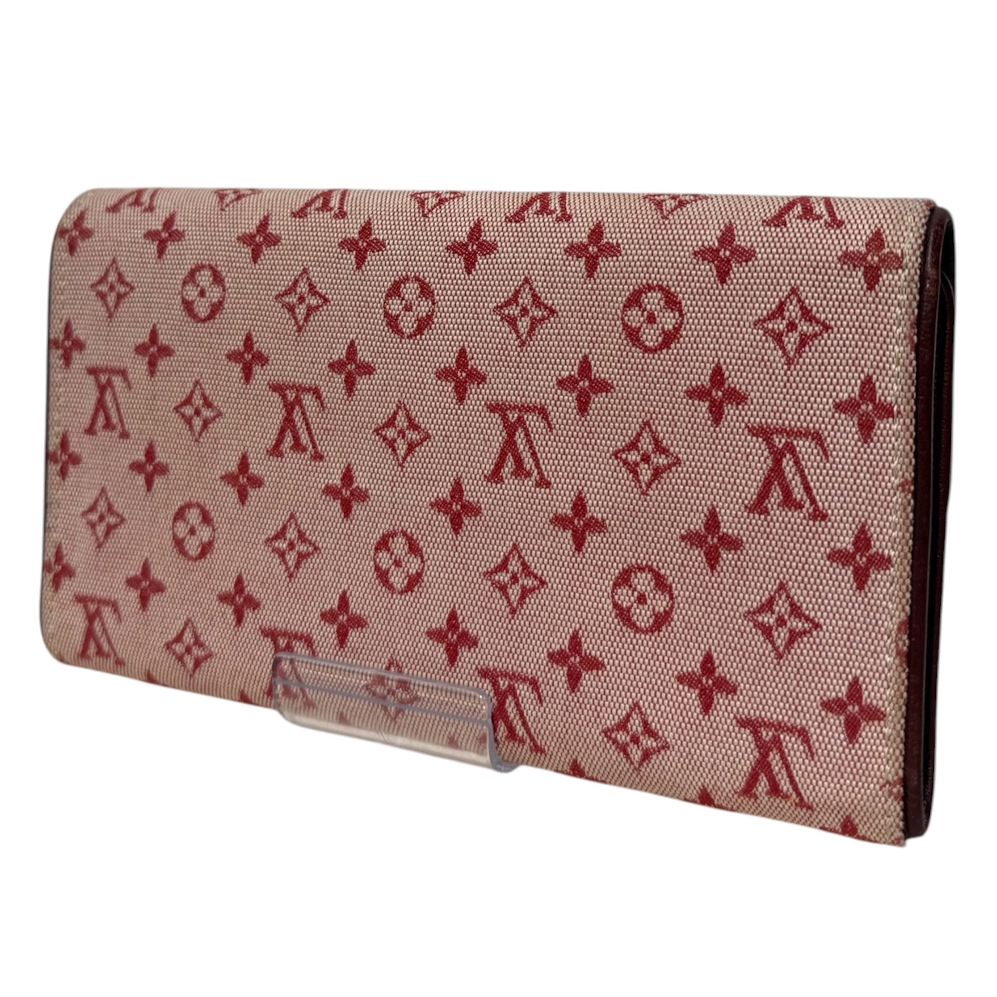 LOUIS VUITTON/Long Wallet/Monogram/Cotton/PNK/Porte Tresor International view 2