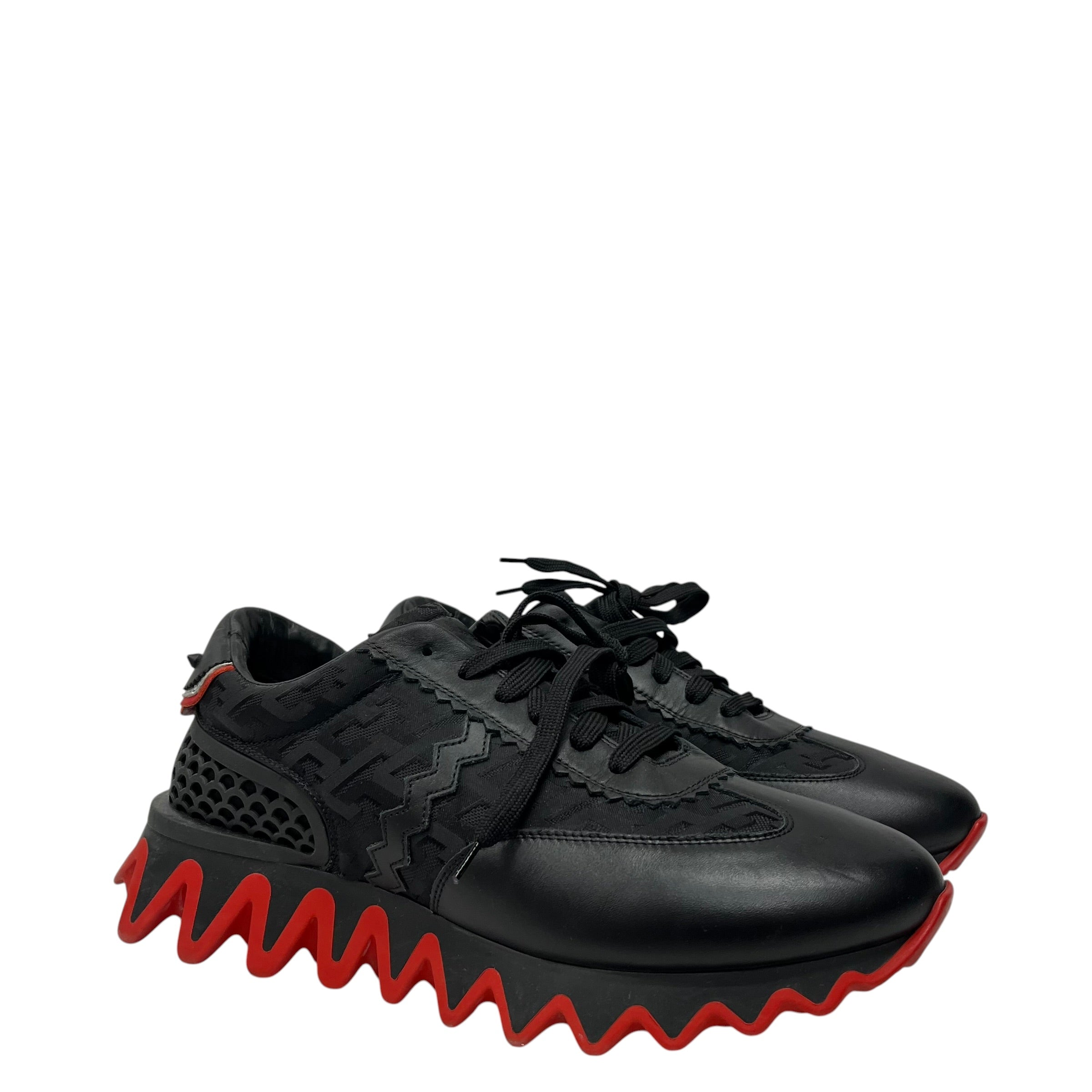 Christian Louboutin/Low-Sneakers/EU 43/Leather/BLK/ view 1