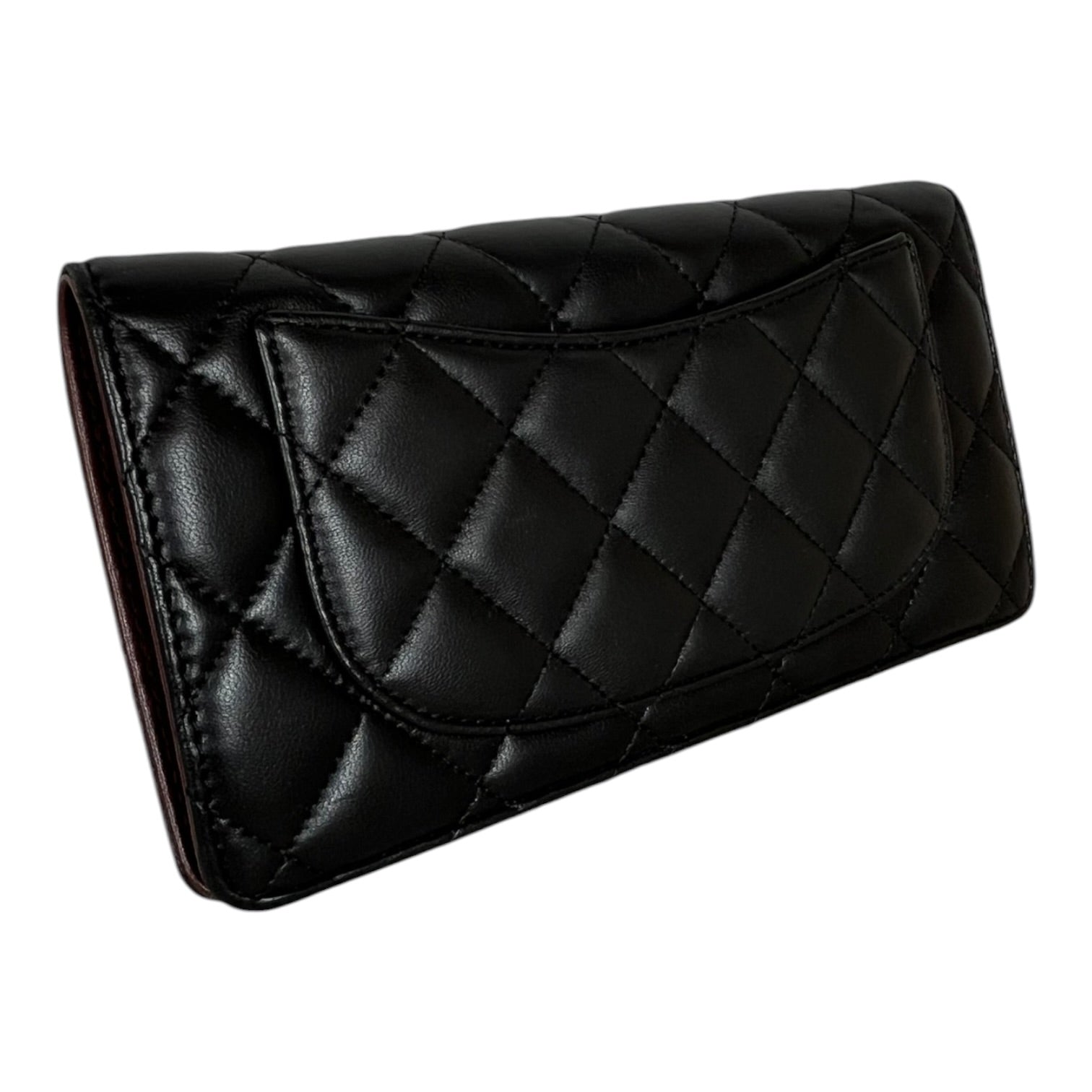 CHANEL/Long Wallet/Leather/BLK/L's/QUILTED LEATHER view 2