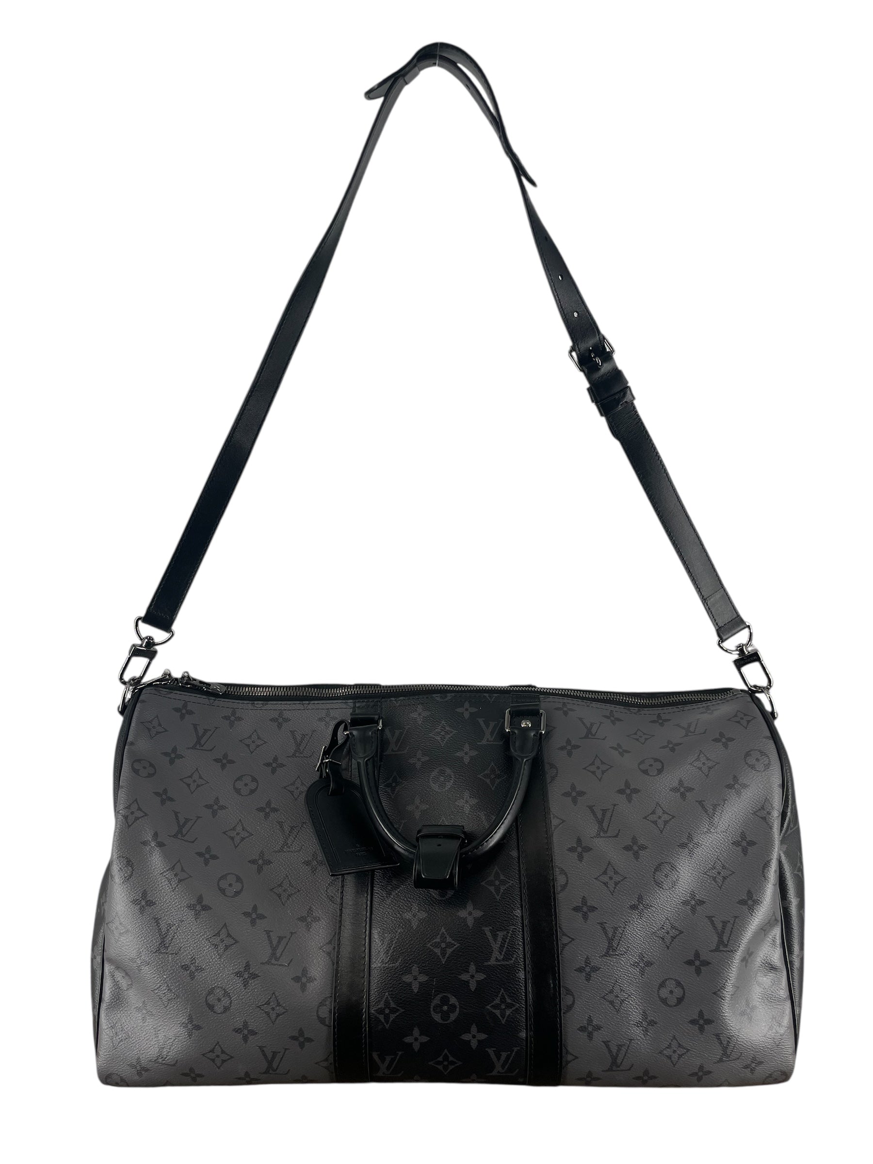 LOUIS VUITTON/Luggage/Monogram/Leather/GRY/KEEPALL 50 BANDOULIERE MONOGRM view 4
